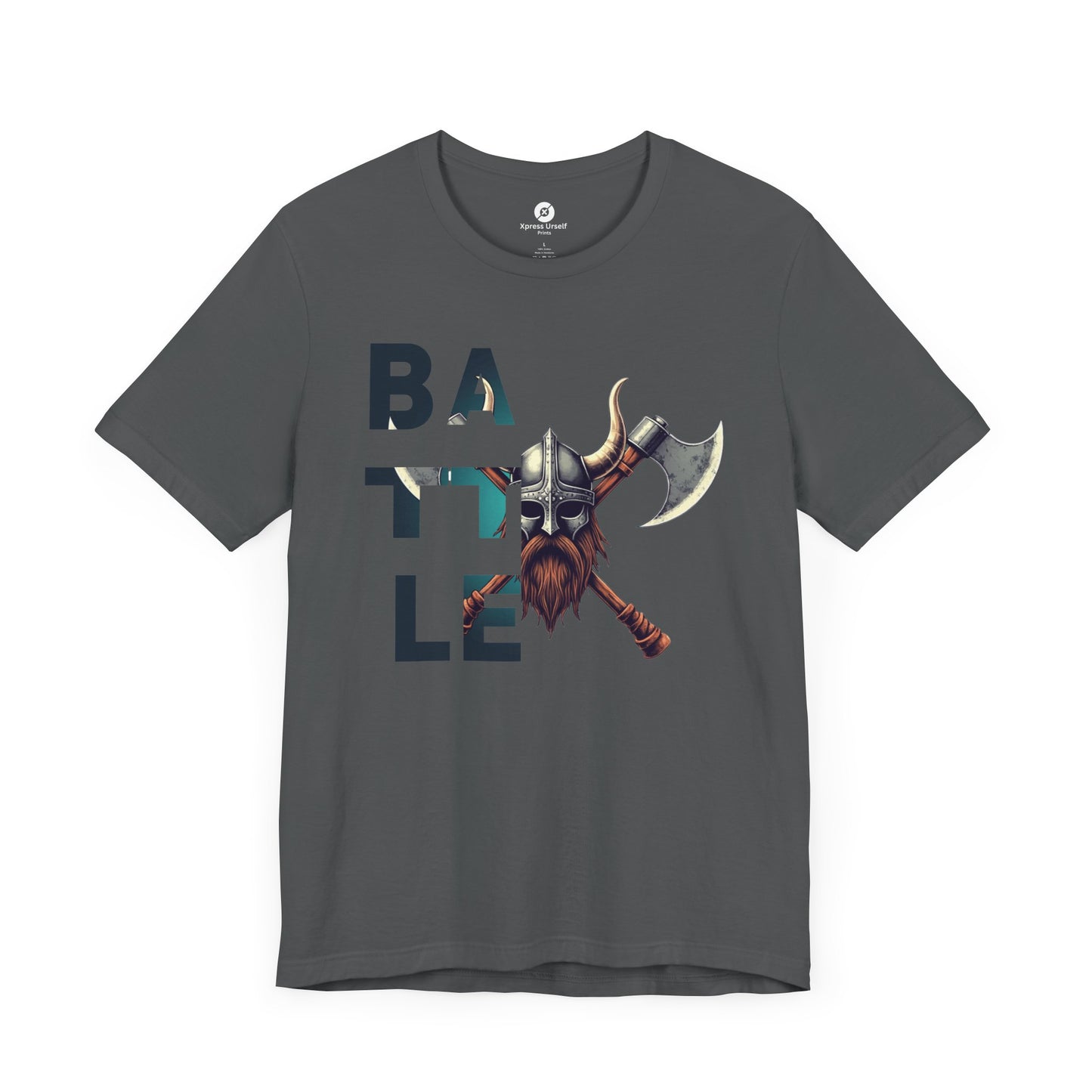 Battle Warrior Unisex Jersey Tee - Fierce Graphic T-Shirt for Gamers and Warrior Enthusiasts