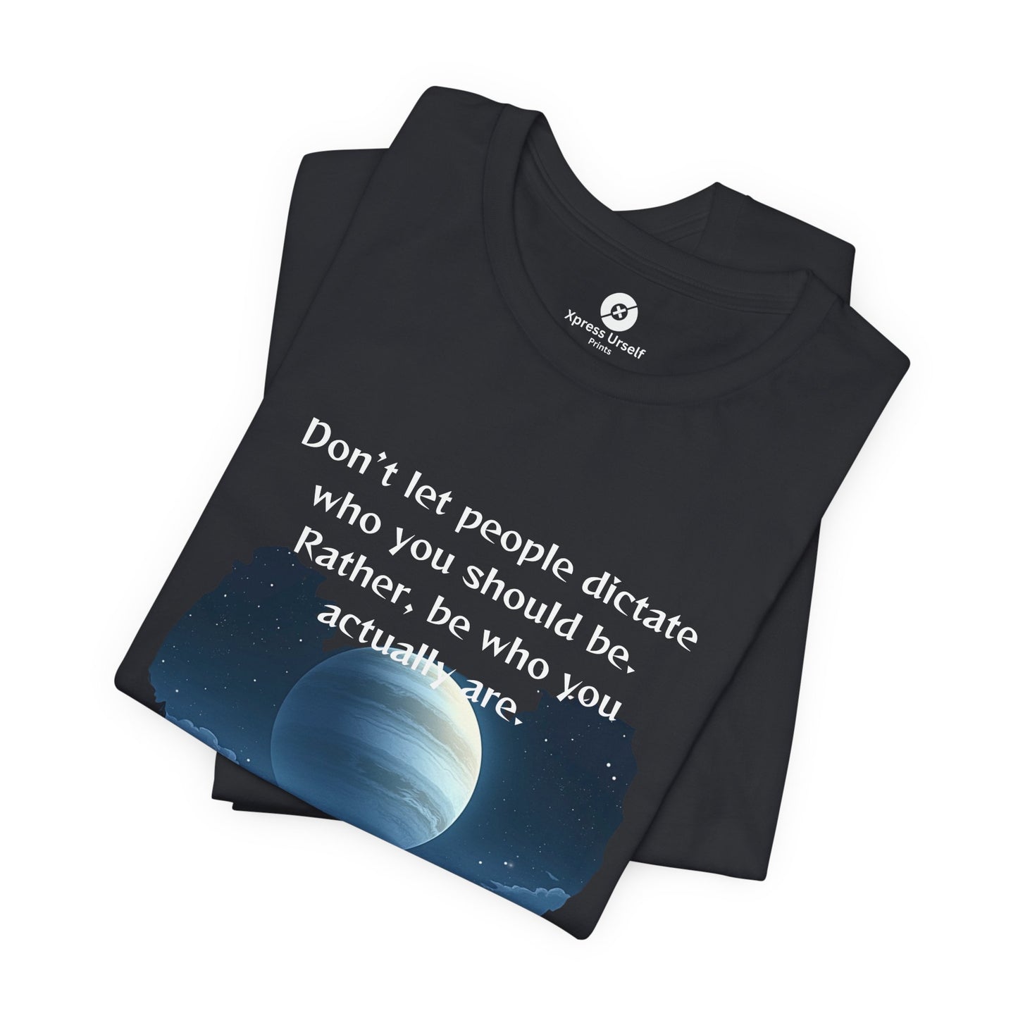 Inspirational Pluto Graphic Tee - Be Who You Are