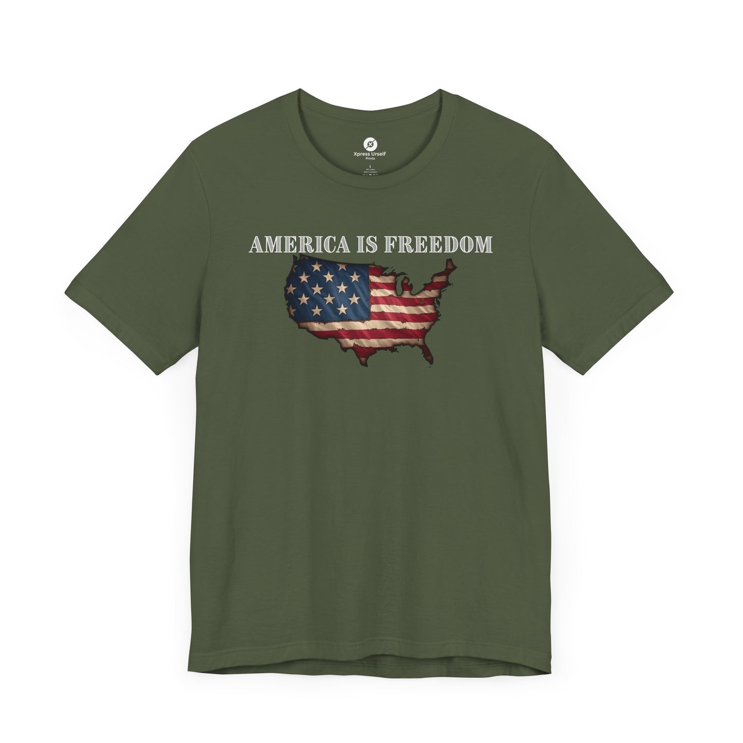 Patriotic Freedom T-Shirt - America Is Freedom Graphic Tee