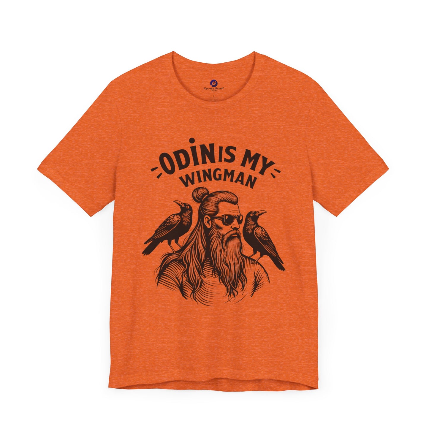 Odin's My Wingman Graphic Tee - Unisex Jersey Short Sleeve Shirt for Mythology Lovers