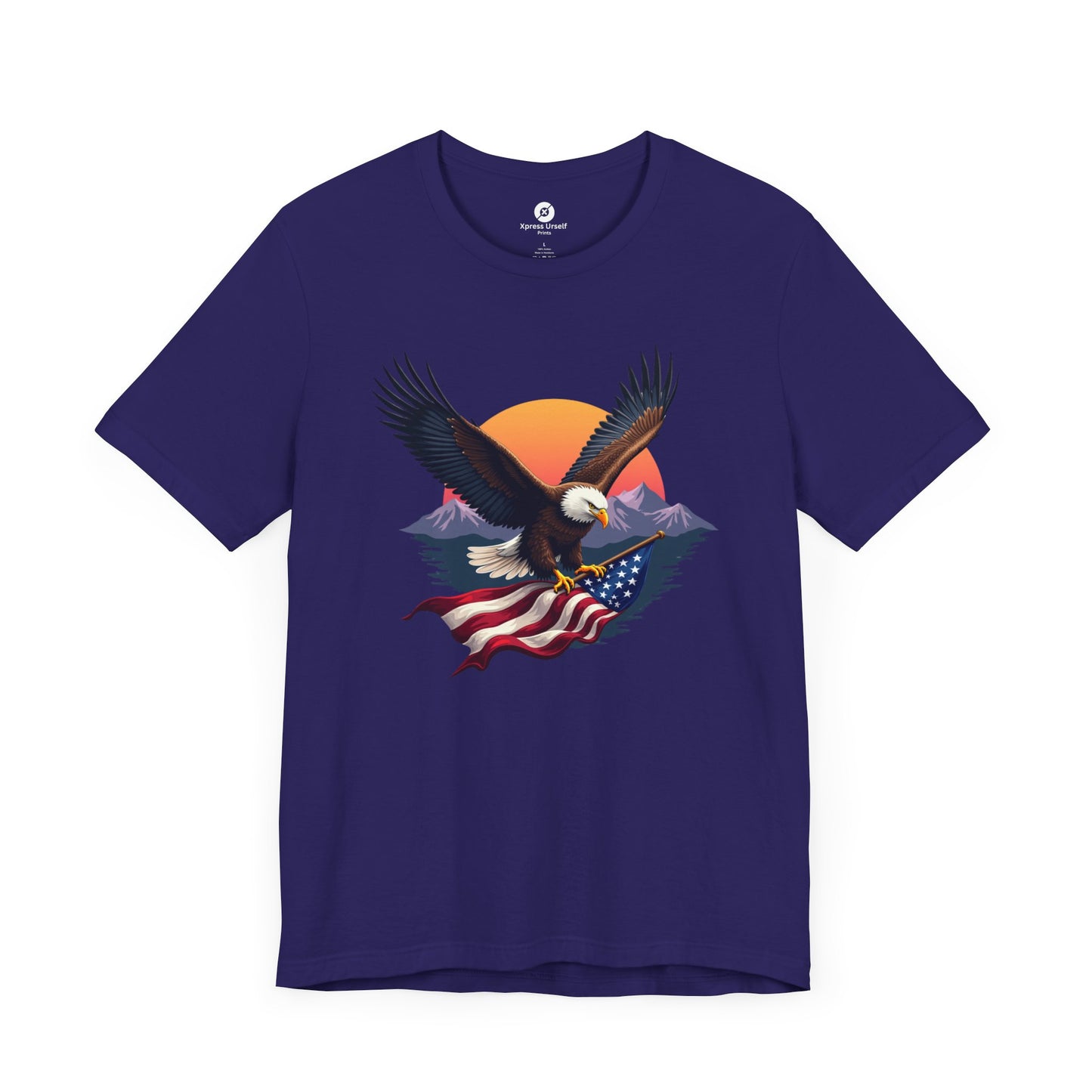 Patriotic Eagle Graphic Tee - Unisex Jersey Short Sleeve T-Shirt