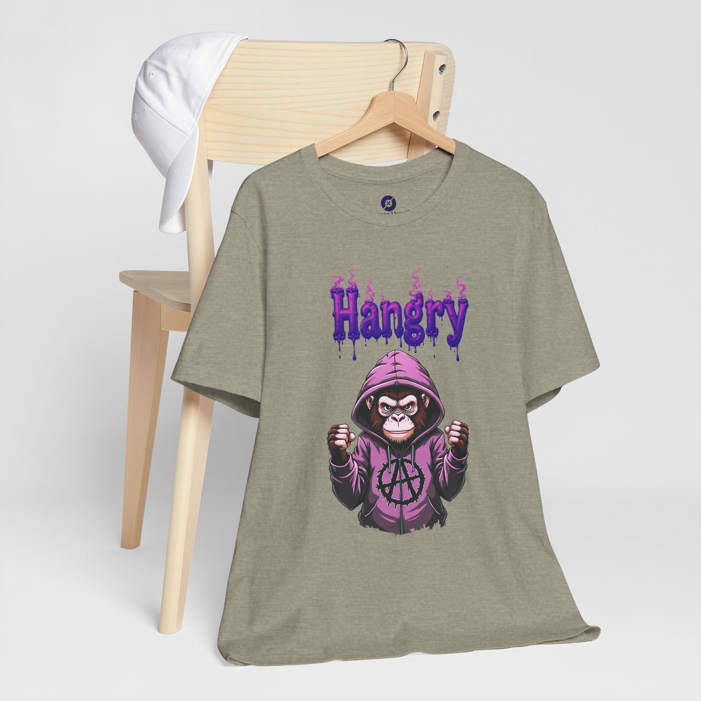 Hangry Gorilla Unisex Jersey Tee - Fun Graphic T-Shirt for Food Lovers
