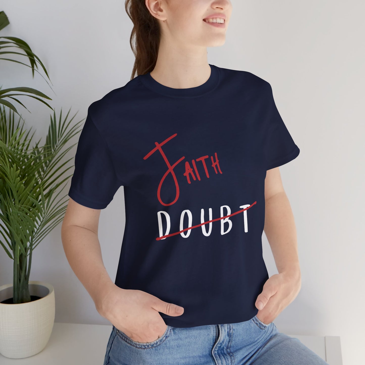 Faith Over Doubt Unisex Jersey Tee