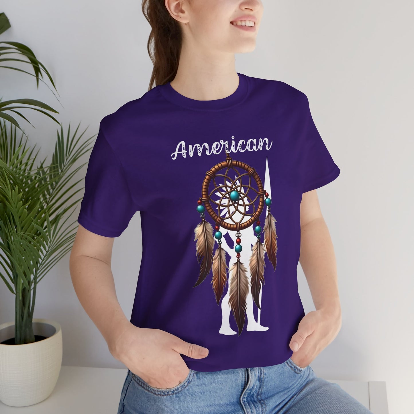 American Dream Catcher Unisex Tee - Bohemian Style Short Sleeve Shirt