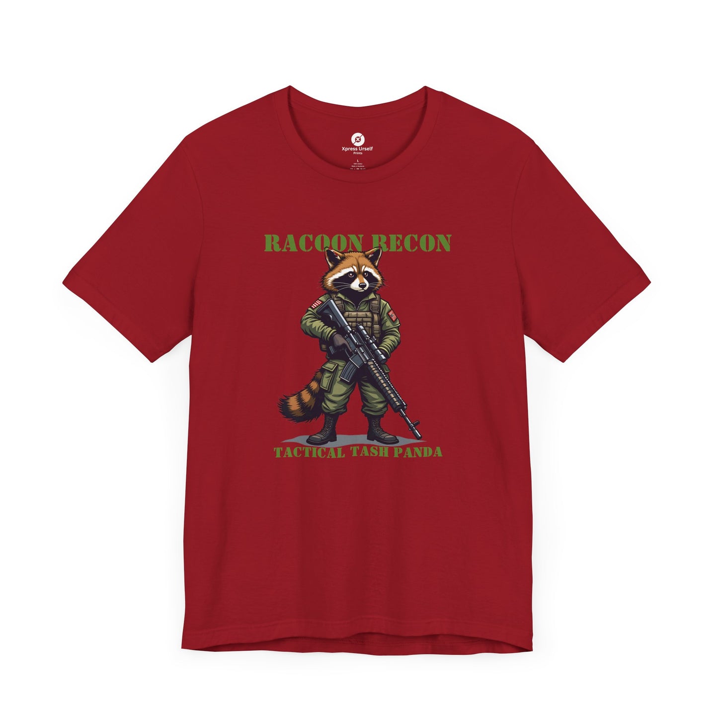 Tactical Raccoon Tee - Unisex Short Sleeve Shirt for Adventurers