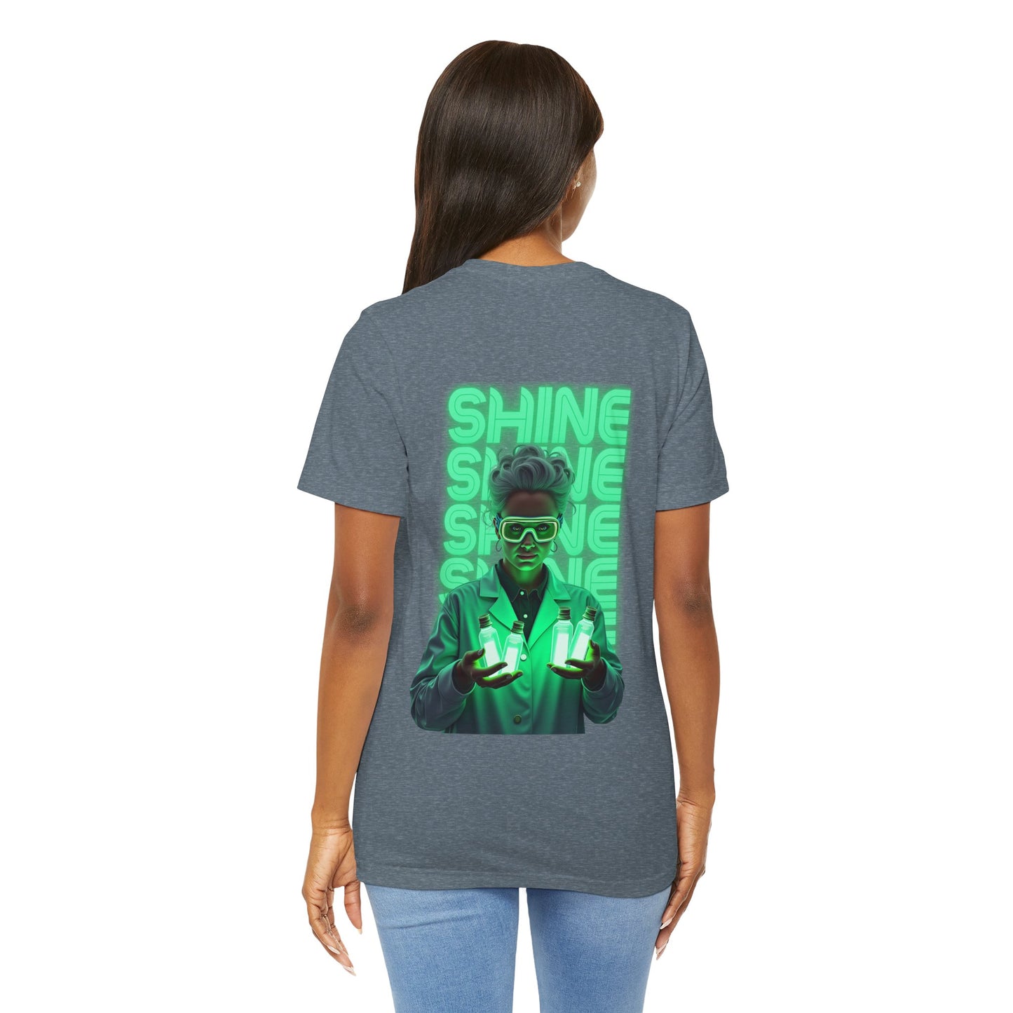 Glow Up the World Unisex Short Sleeve Tee - Bright Orange Inspirational Shirt