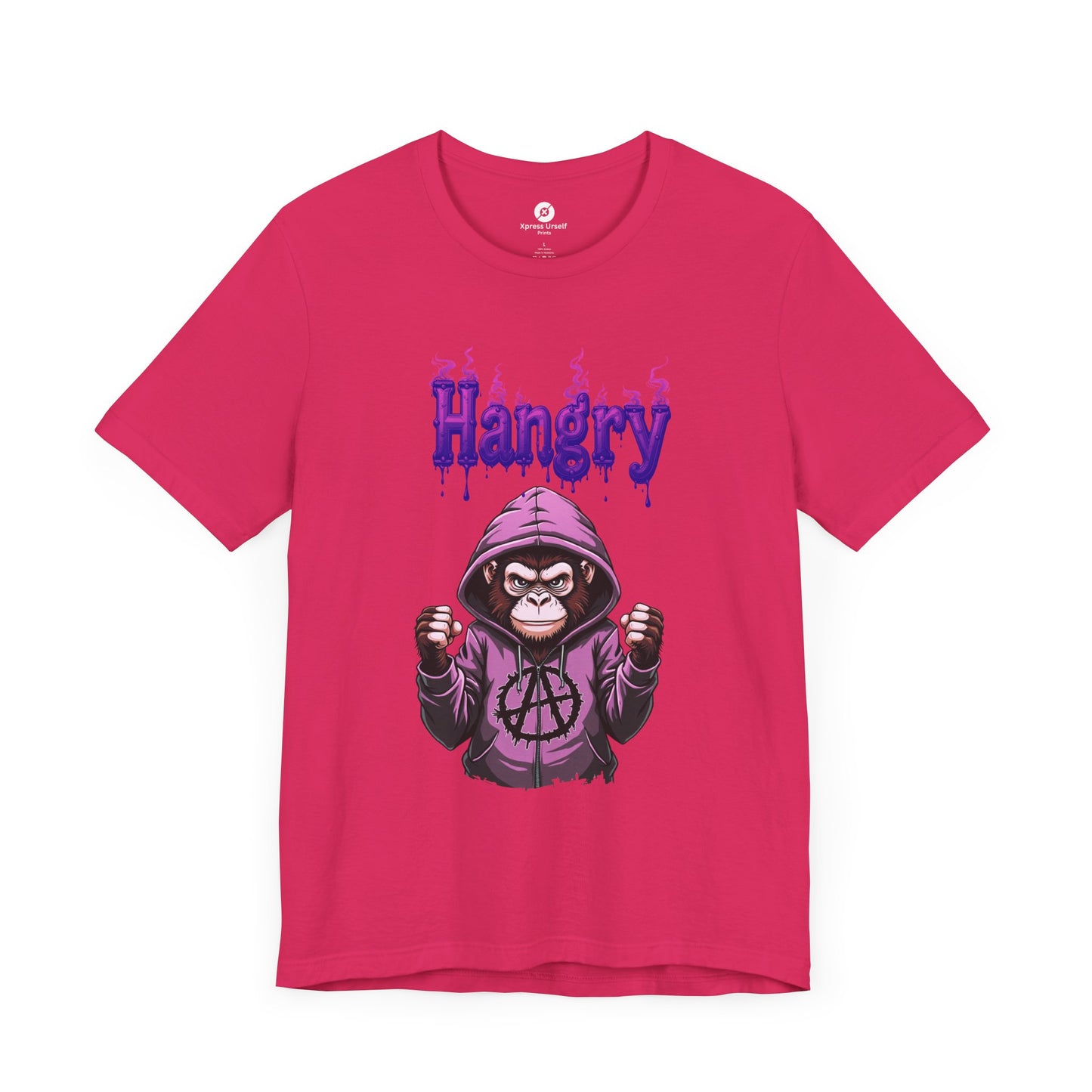 Hangry Gorilla Unisex Jersey Tee - Fun Graphic T-Shirt for Food Lovers