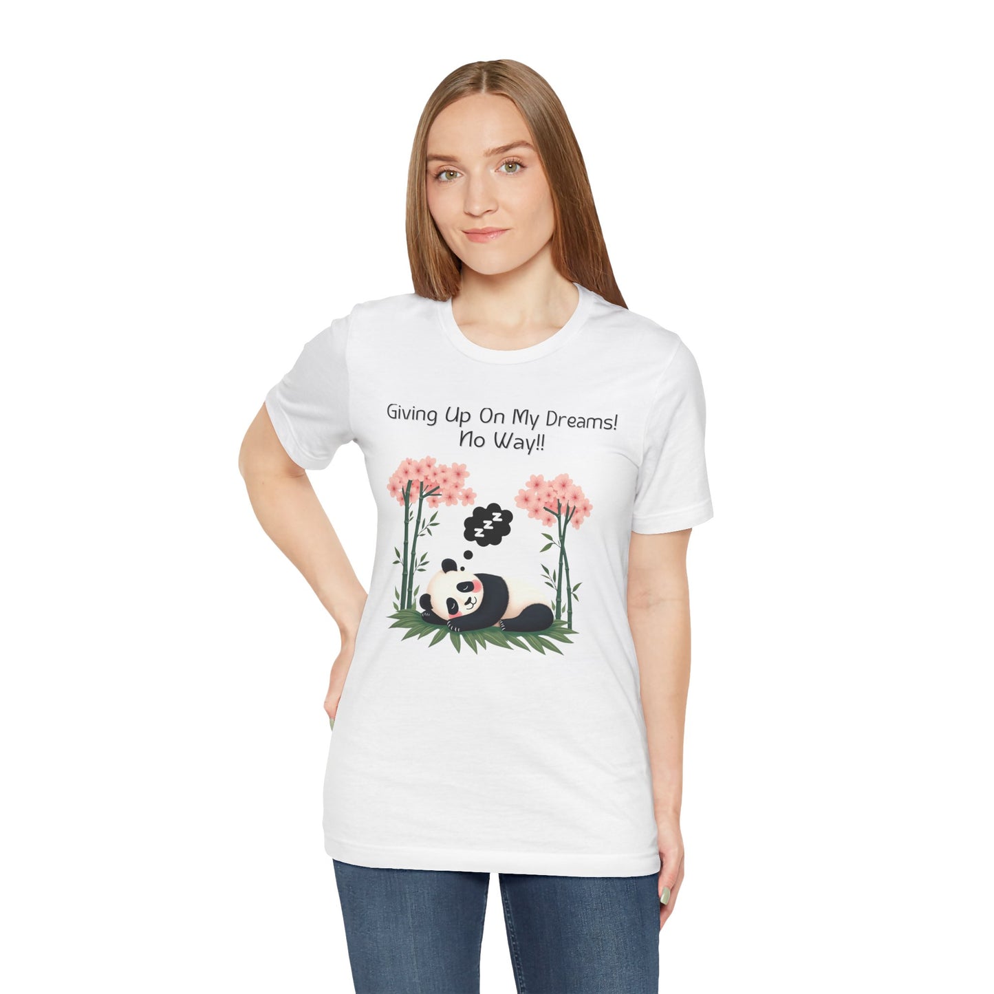 Panda Dreams Short Sleeve Tee - Inspirational Fun Graphic Tee