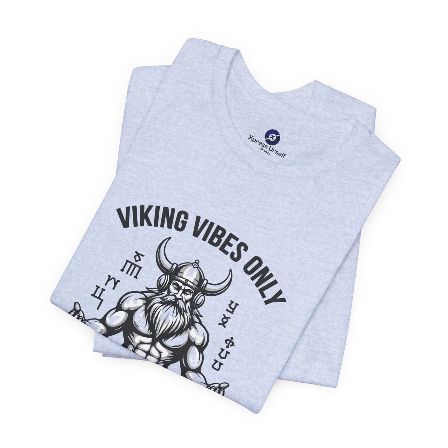 Viking Vibes Only Unisex Tee - Casual Graphic T-Shirt for Norse Mythology Fans
