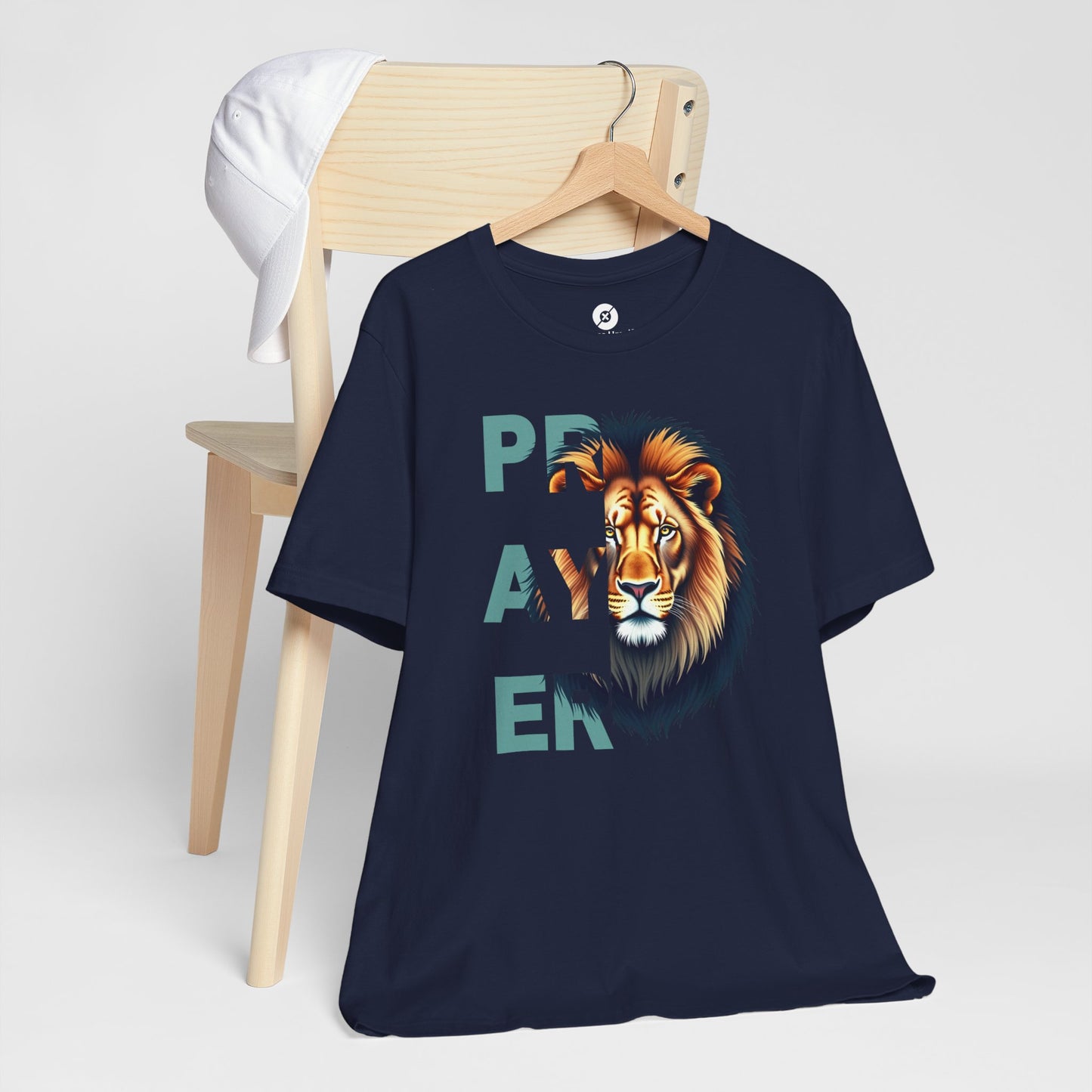 Prayer Lion Unisex Jersey Tee - Faith & Strength Shirt