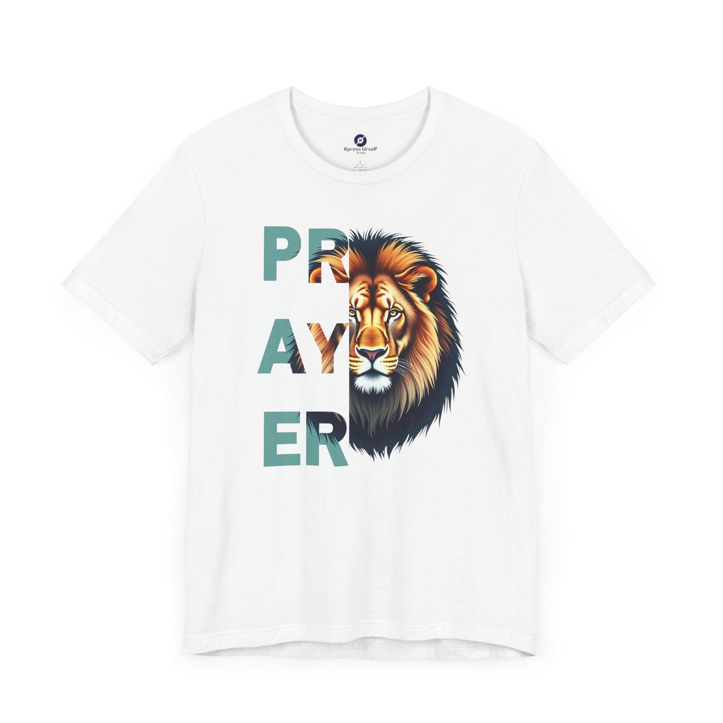 Prayer Lion Unisex Jersey Tee - Faith & Strength Shirt