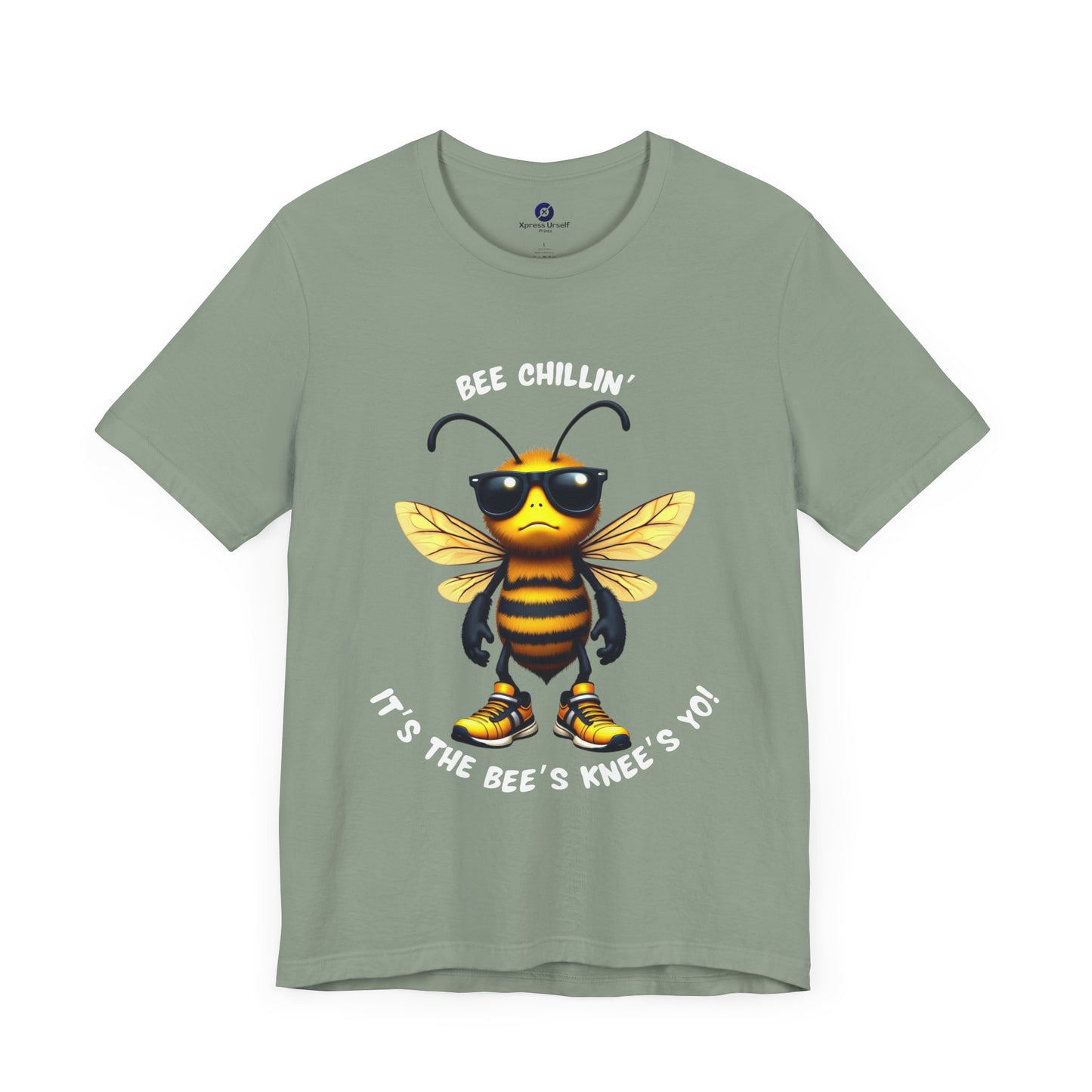 Bee Chillin' Unisex Tee - Fun Graphic Shirt for Summer, Gifts for Nature Lovers, Bee Themed Clothing, Casual Wear, Birthday Gift