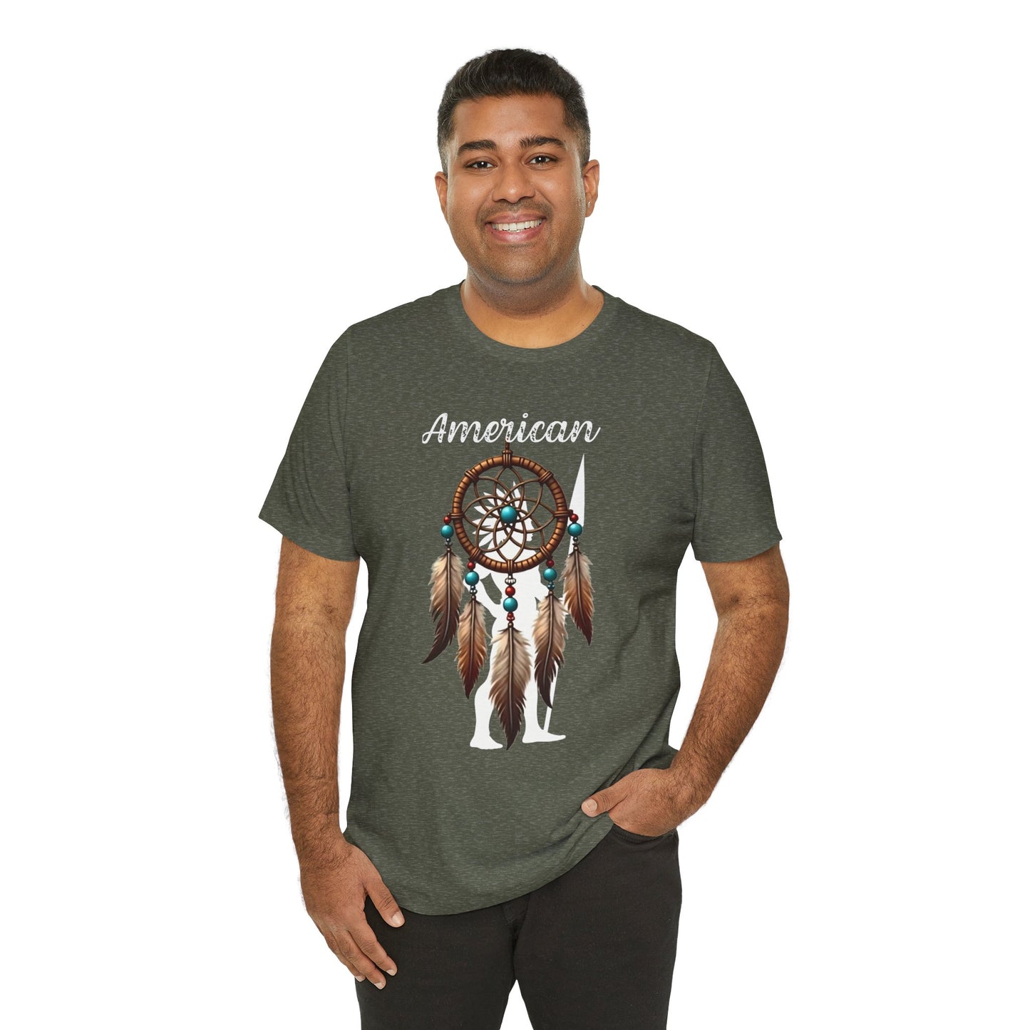 American Dream Catcher Unisex Tee - Bohemian Style Short Sleeve Shirt