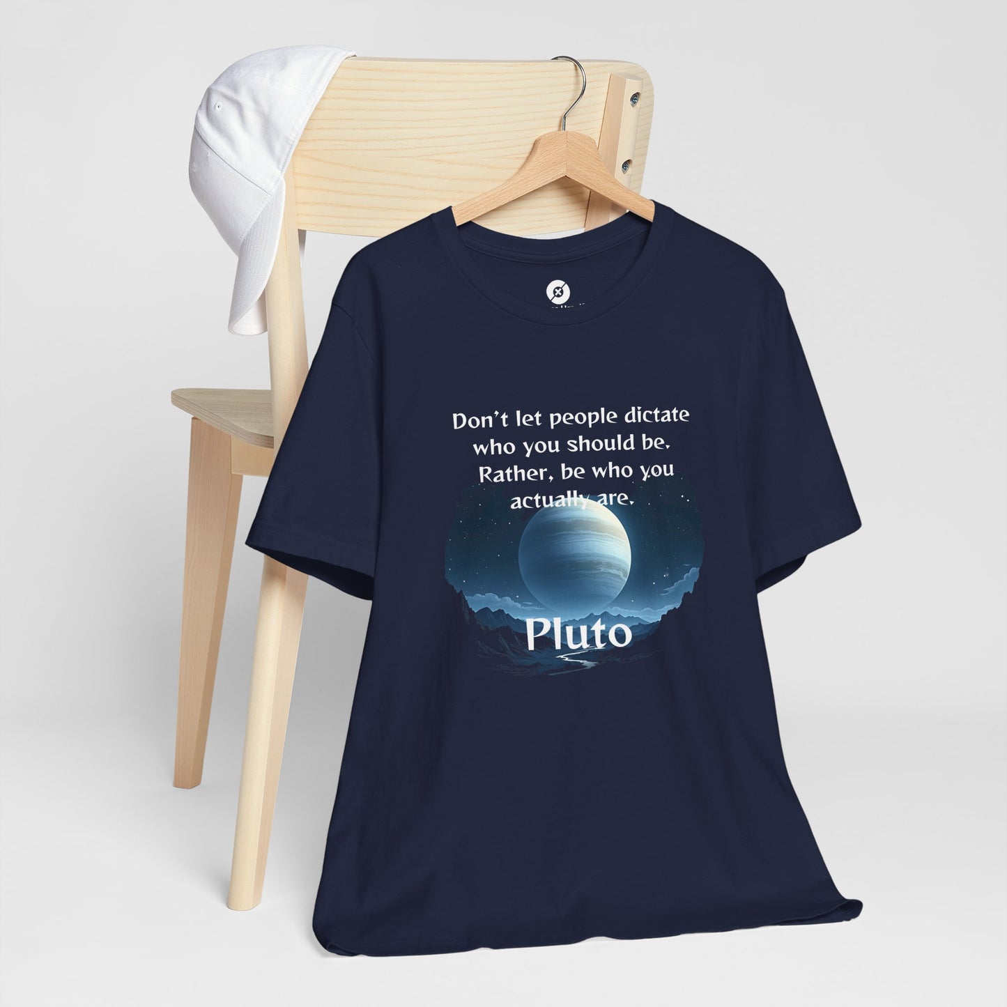 Inspirational Pluto Graphic Tee - Be Who You Are