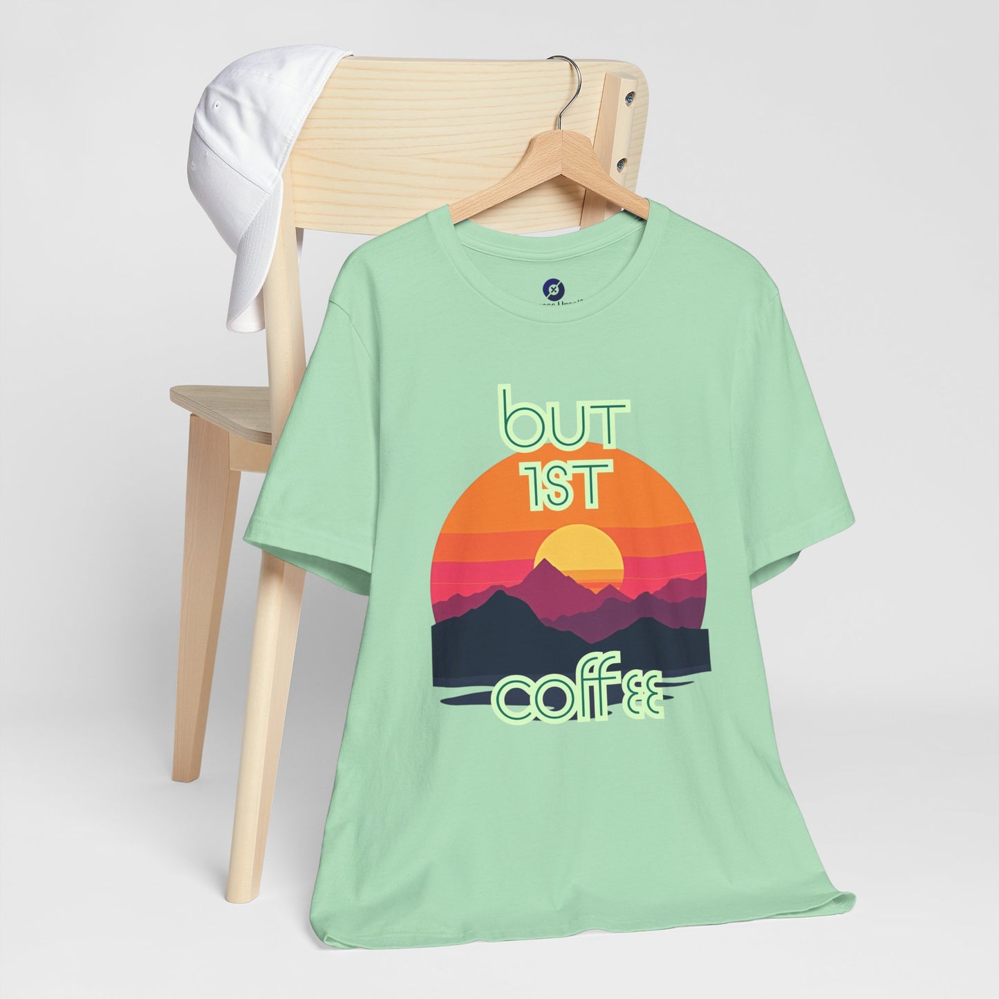 But First Coffee Unisex Jersey Tee - Fun Graphic Tee for Coffee Lovers