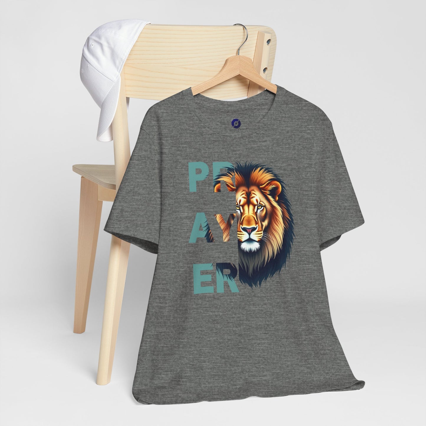 Prayer Lion Unisex Jersey Tee - Faith & Strength Shirt