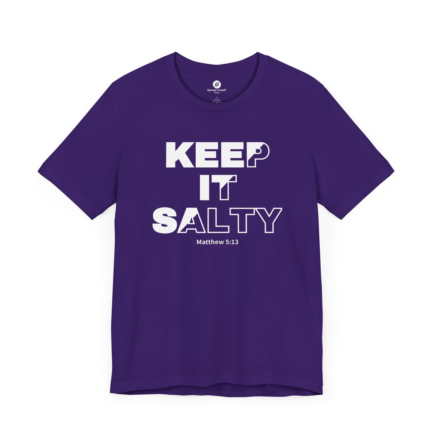 Keep It Salty Unisex Tee - Casual Christian Quote Shirt