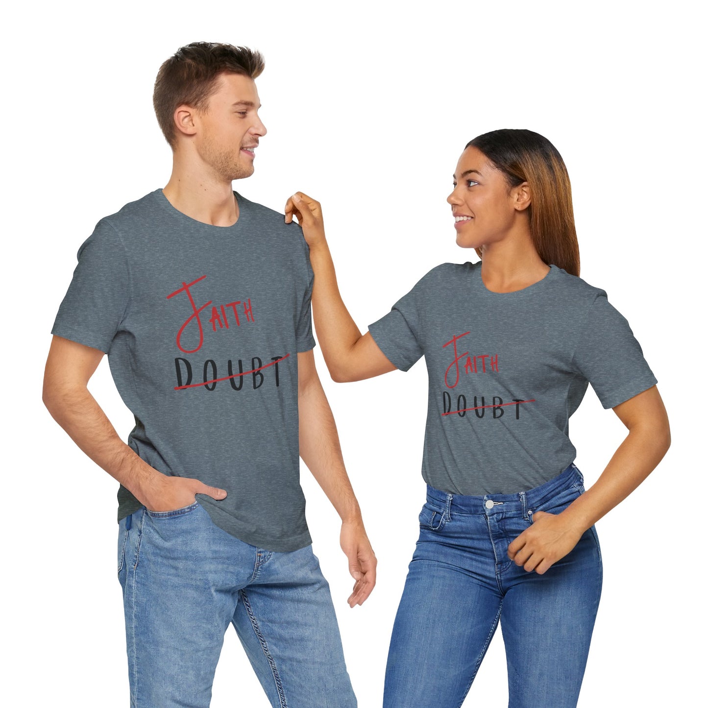 Faith Over Doubt Unisex Jersey Tee