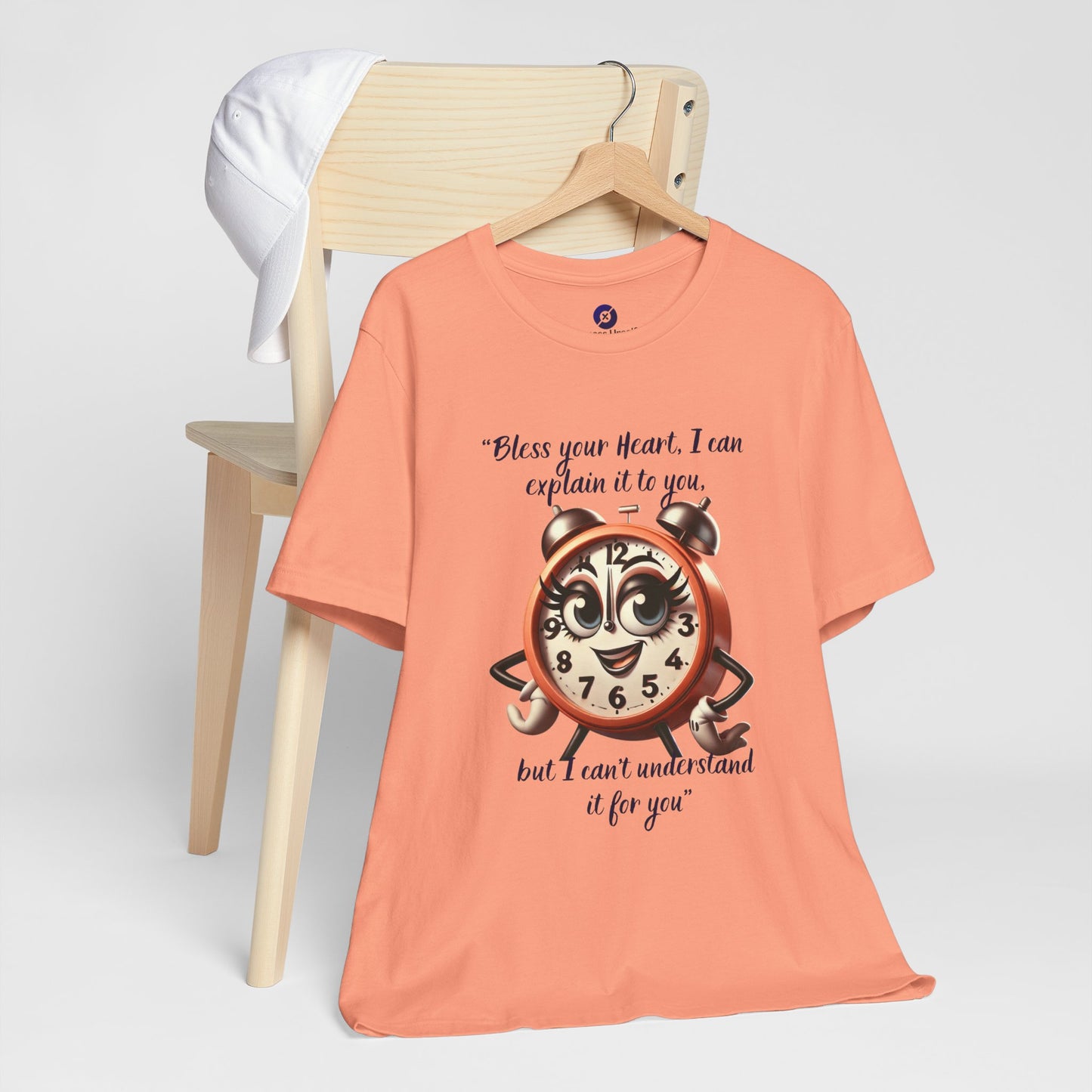 Quirky Clock Graphic Tee - "Bless Your Heart" Quote