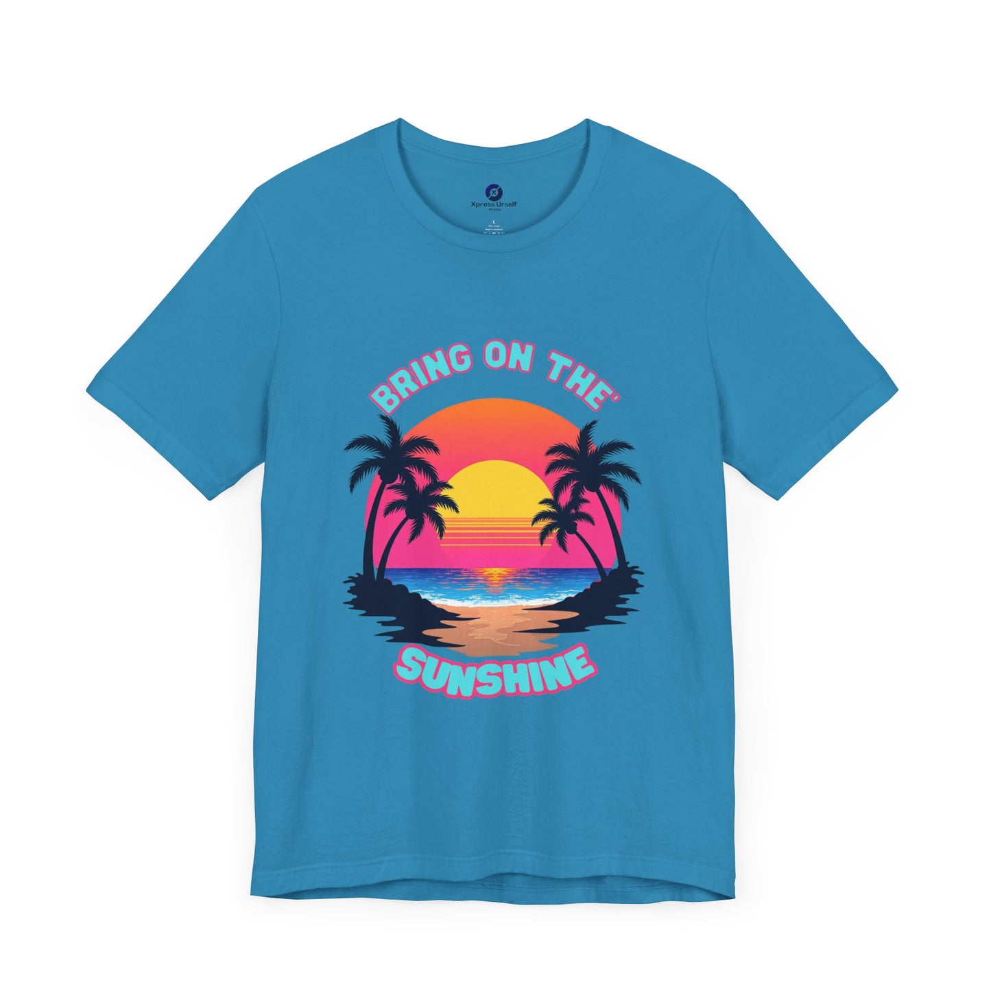 Unisex Jersey Tee - 'Bring on the Sunshine' Tropical Vibe