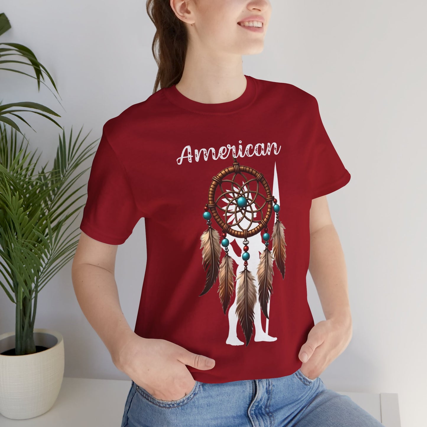 American Dream Catcher Unisex Tee - Bohemian Style Short Sleeve Shirt
