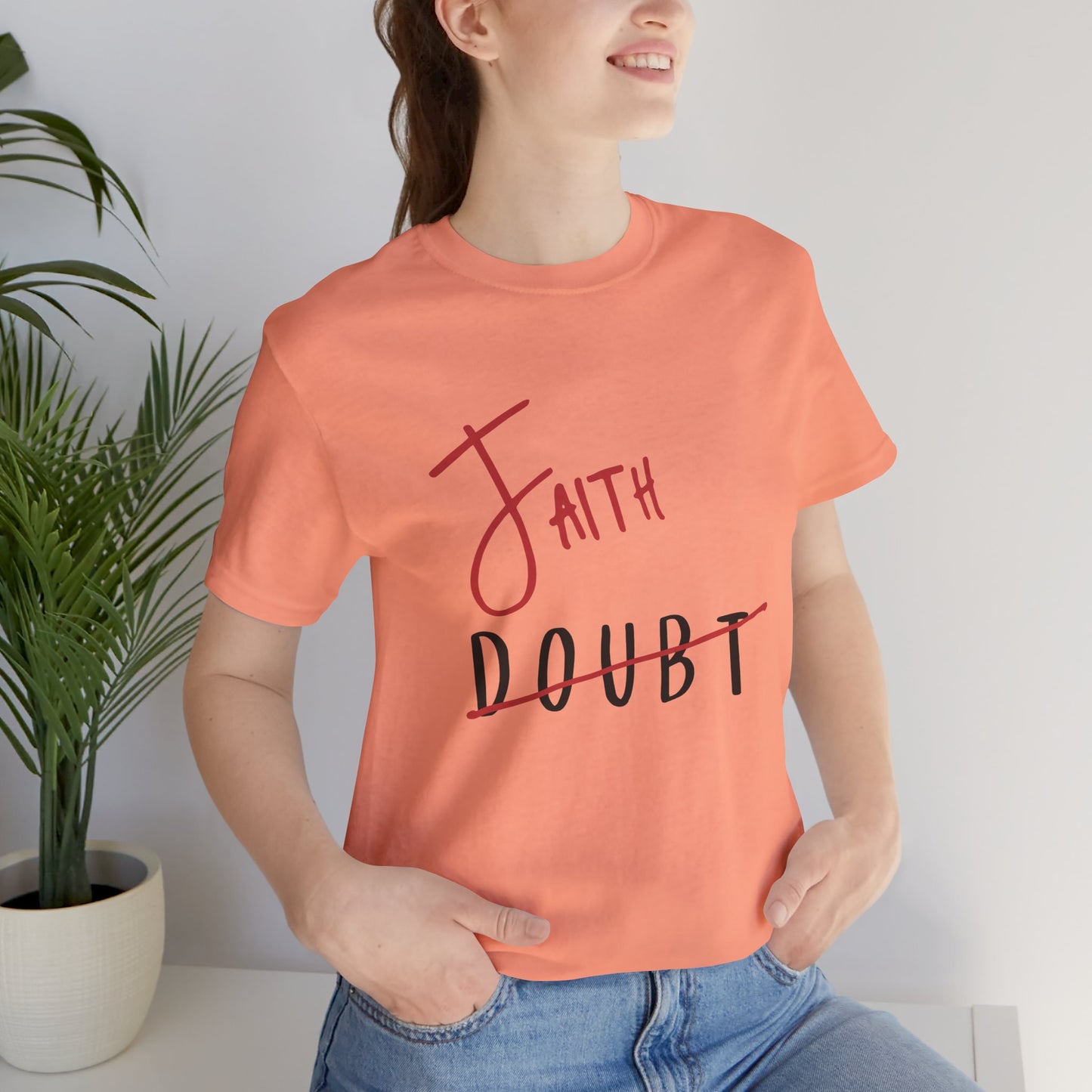 Faith Over Doubt Unisex Jersey Tee