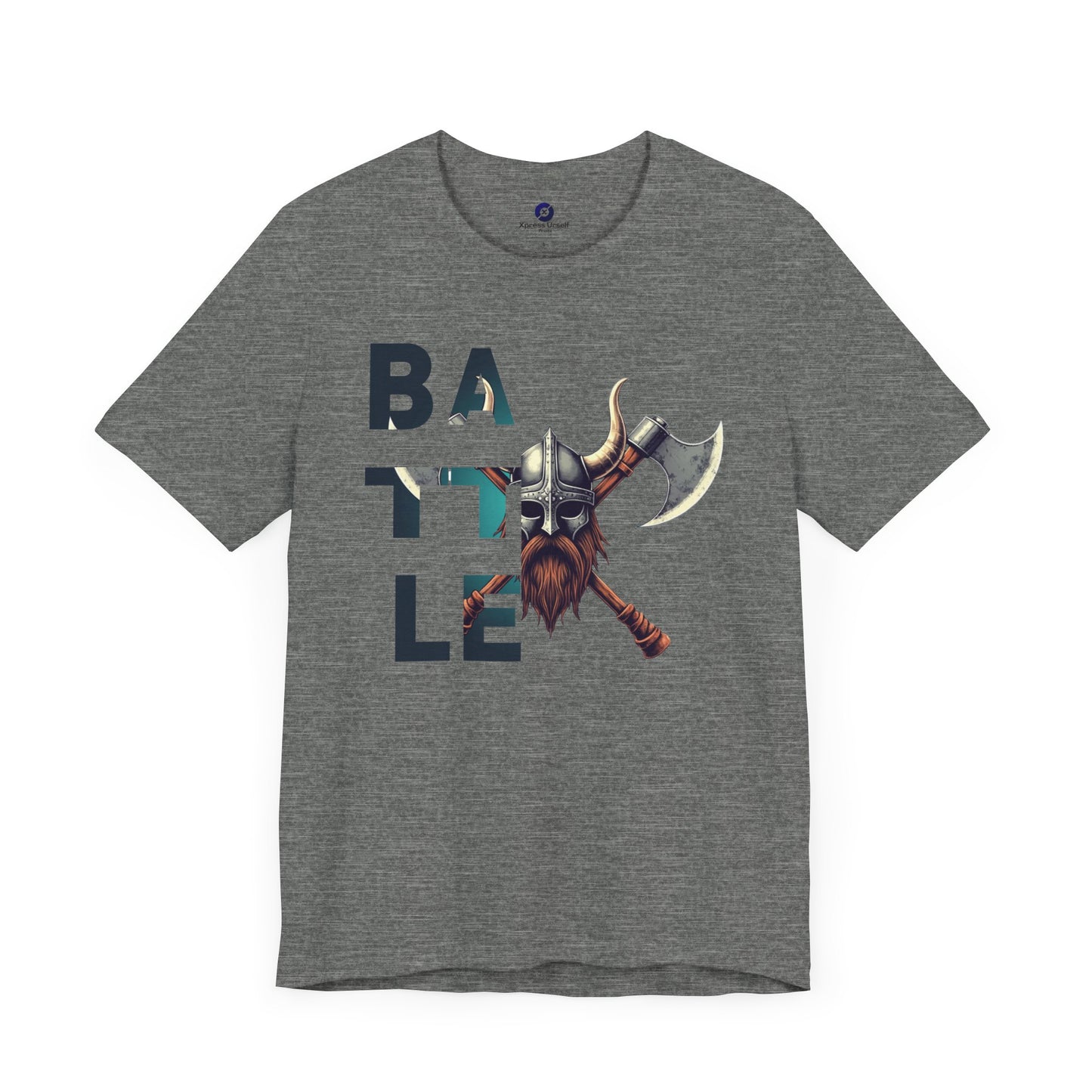 Battle Warrior Unisex Jersey Tee - Fierce Graphic T-Shirt for Gamers and Warrior Enthusiasts