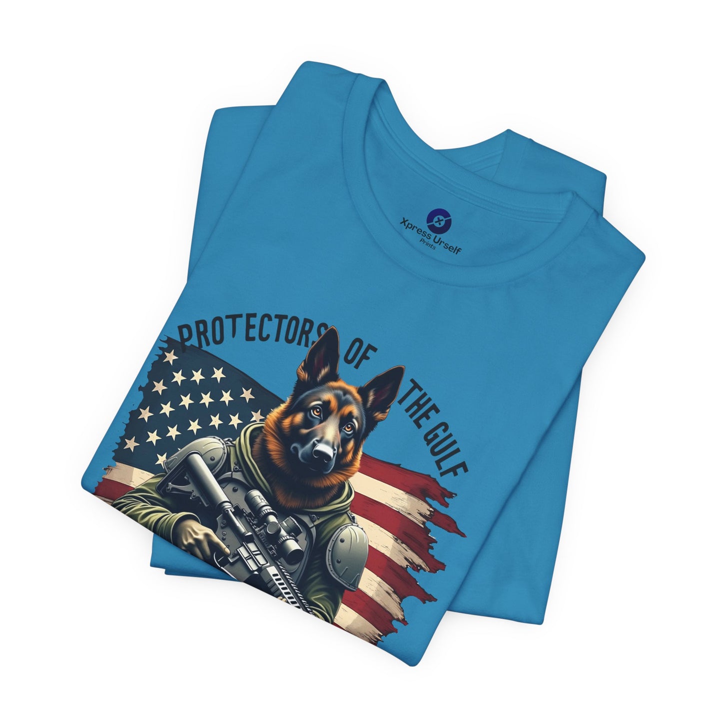 Patriotic Graphic Tee - Protectors of the Gulf