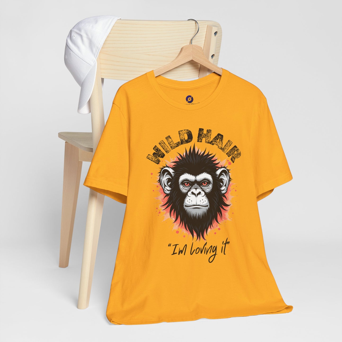 Wild Hair Gorilla Unisex Short Sleeve Tee | Fun Graphic Shirt for Casual Wear
