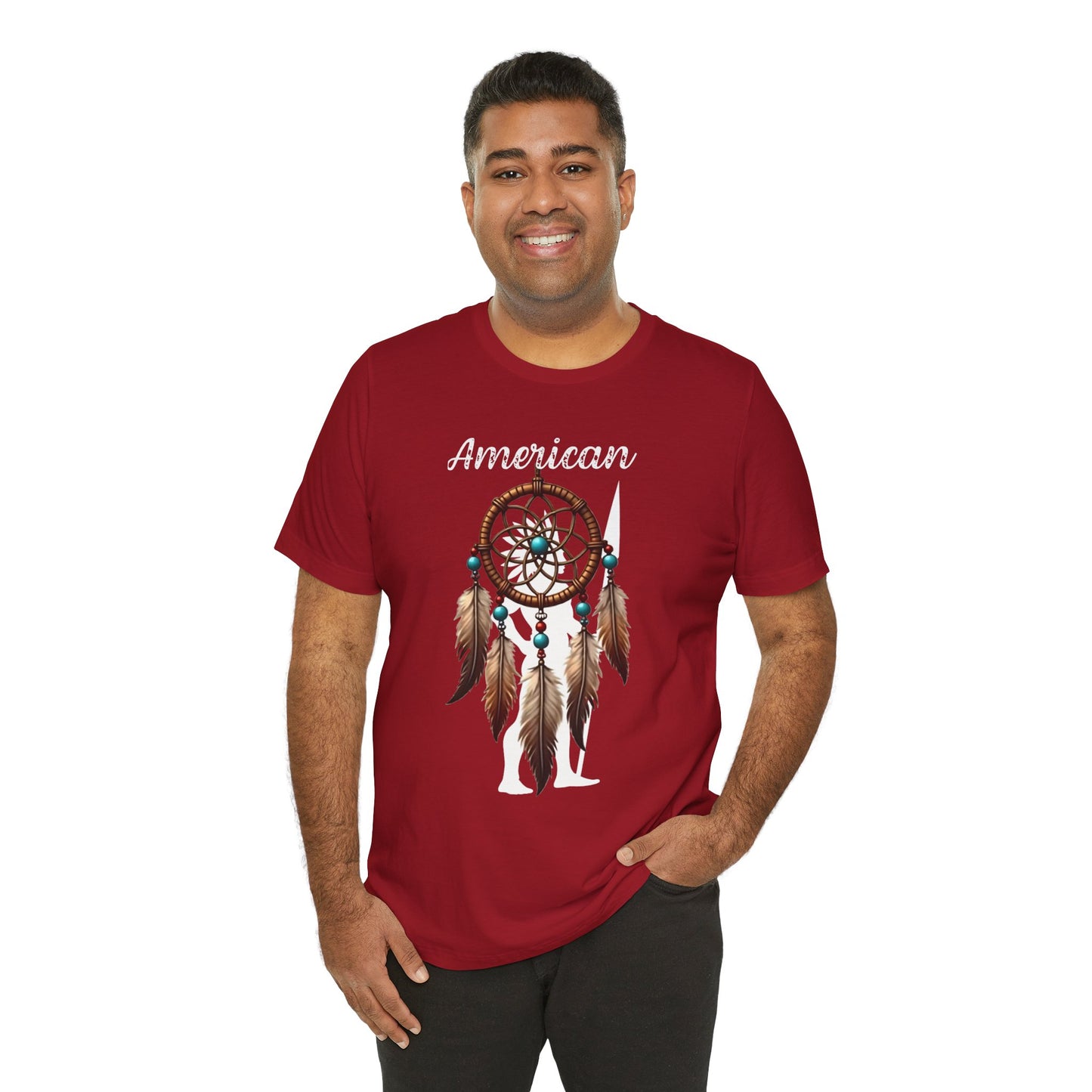 American Dream Catcher Unisex Tee - Bohemian Style Short Sleeve Shirt