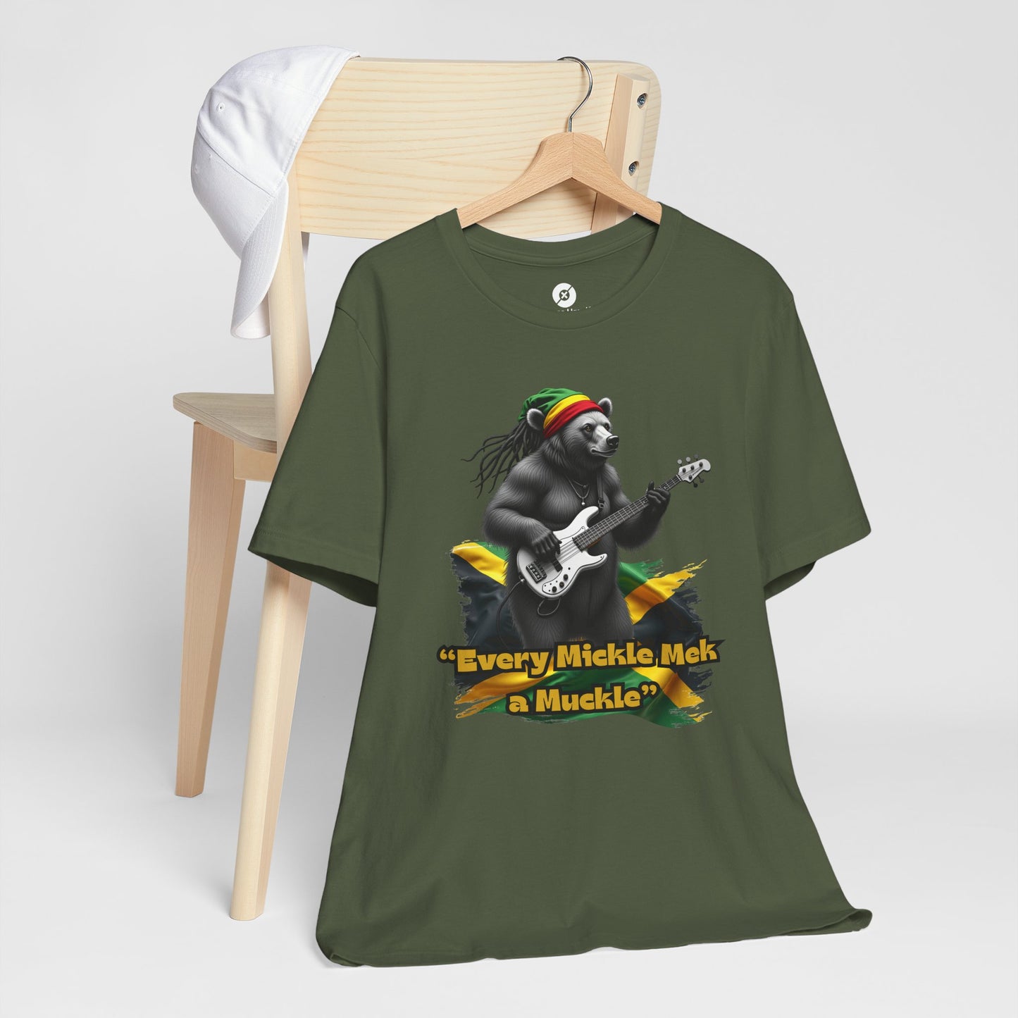 Reggae Panda T-Shirt - "Every Mickle Mek a Muckle" - Unisex Jersey Tee