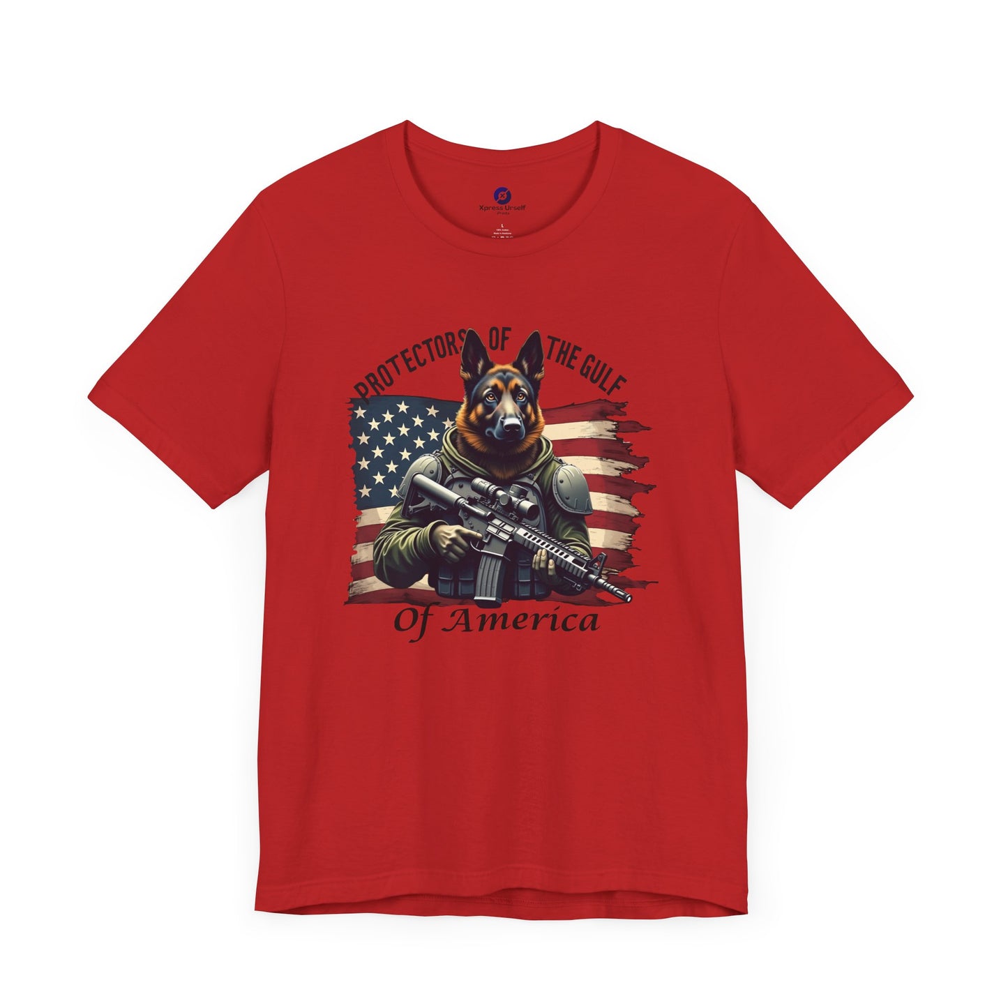 Patriotic Graphic Tee - Protectors of the Gulf