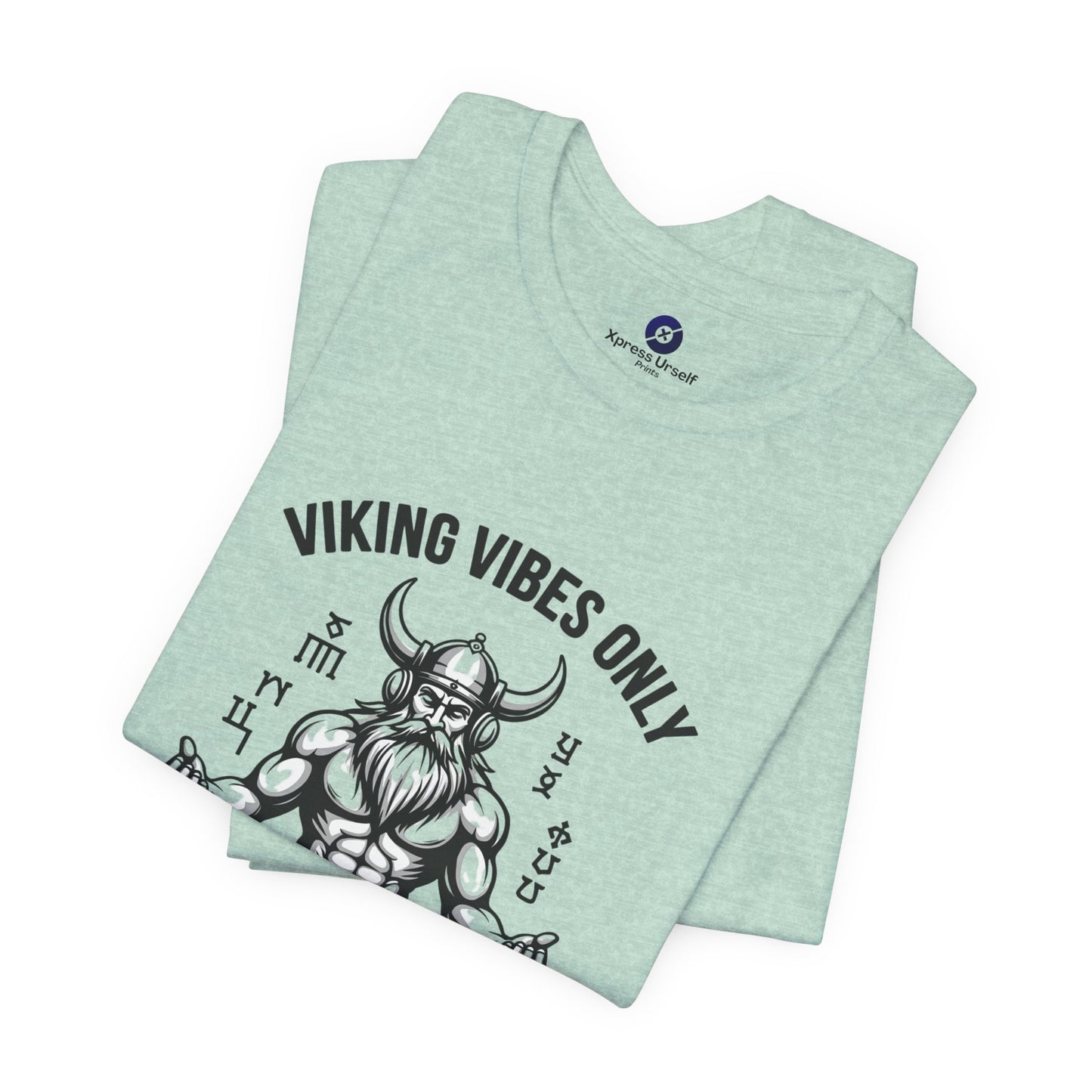 Viking Vibes Only Unisex Tee - Casual Graphic T-Shirt for Norse Mythology Fans