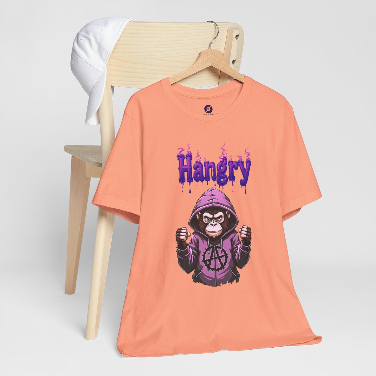 Hangry Gorilla Unisex Jersey Tee - Fun Graphic T-Shirt for Food Lovers