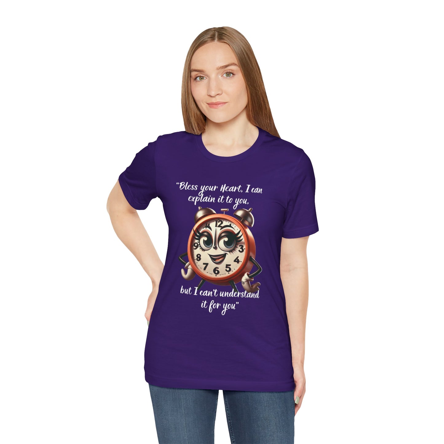 Quirky Clock Graphic Tee - "Bless Your Heart" Quote