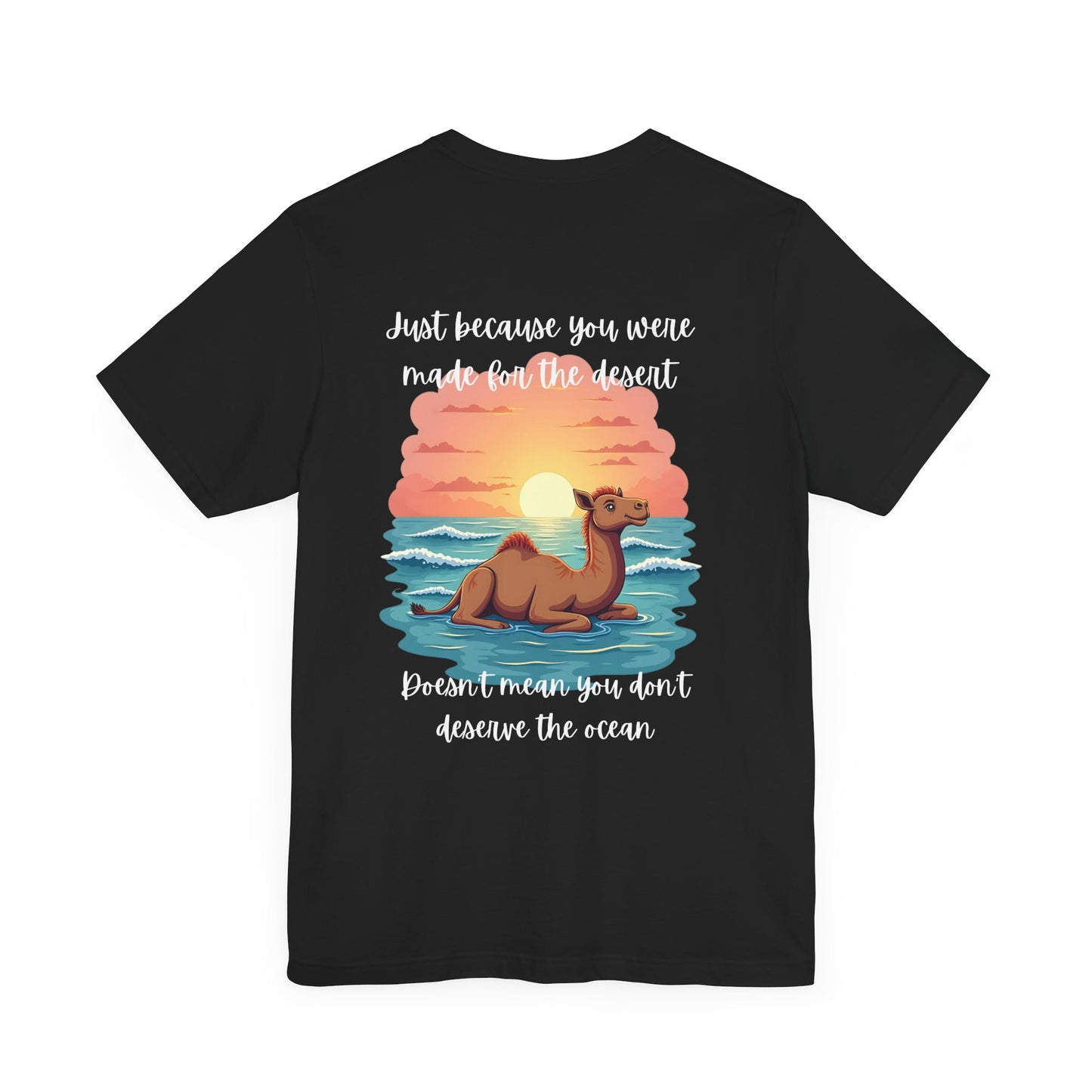 Desert Meets Ocean Tee - Inspirational Camel Graphic Shirt