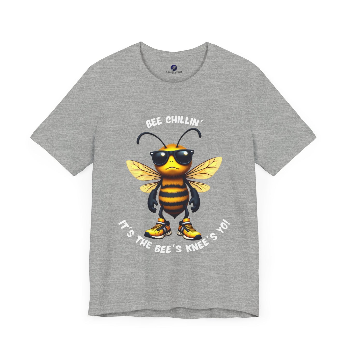 Bee Chillin' Unisex Tee - Fun Graphic Shirt for Summer, Gifts for Nature Lovers, Bee Themed Clothing, Casual Wear, Birthday Gift