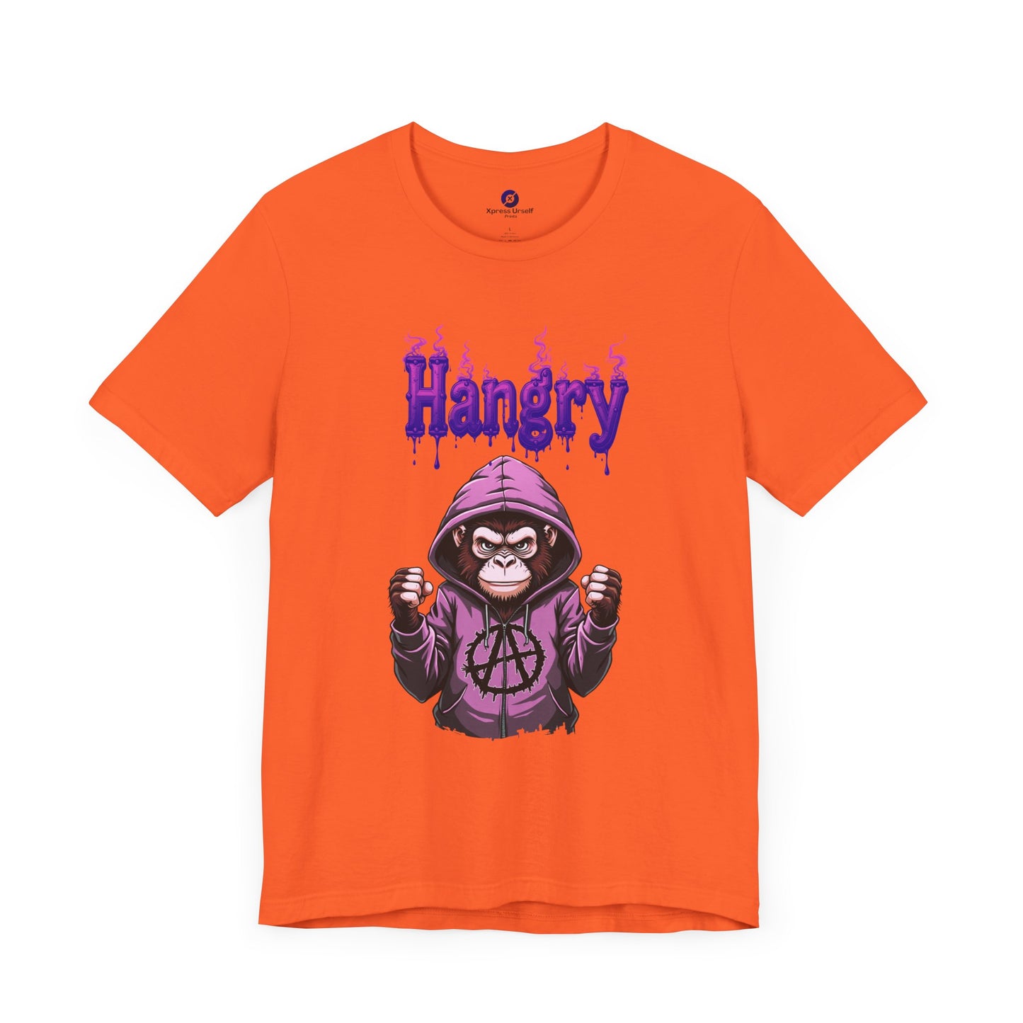 Hangry Gorilla Unisex Jersey Tee - Fun Graphic T-Shirt for Food Lovers