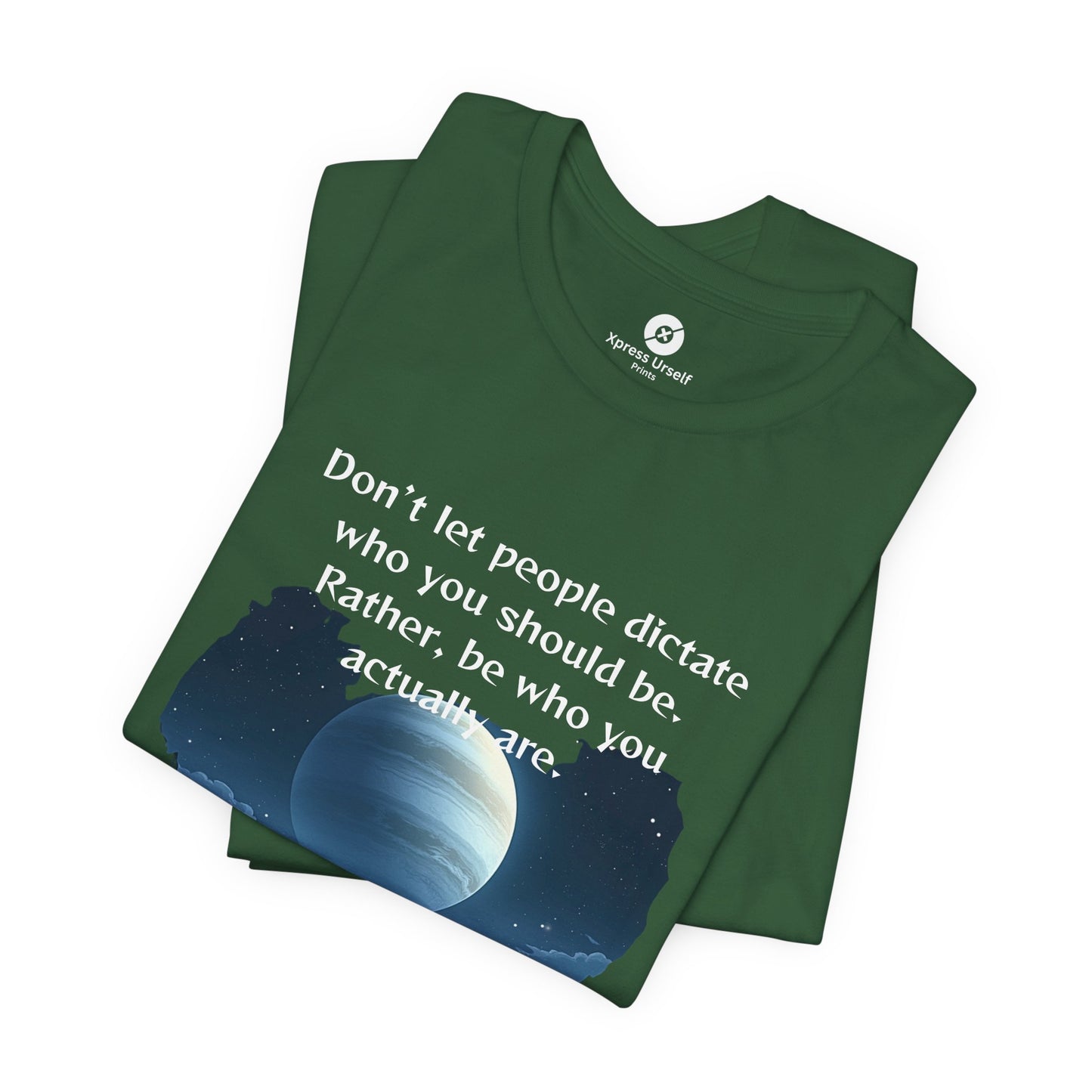 Inspirational Pluto Graphic Tee - Be Who You Are