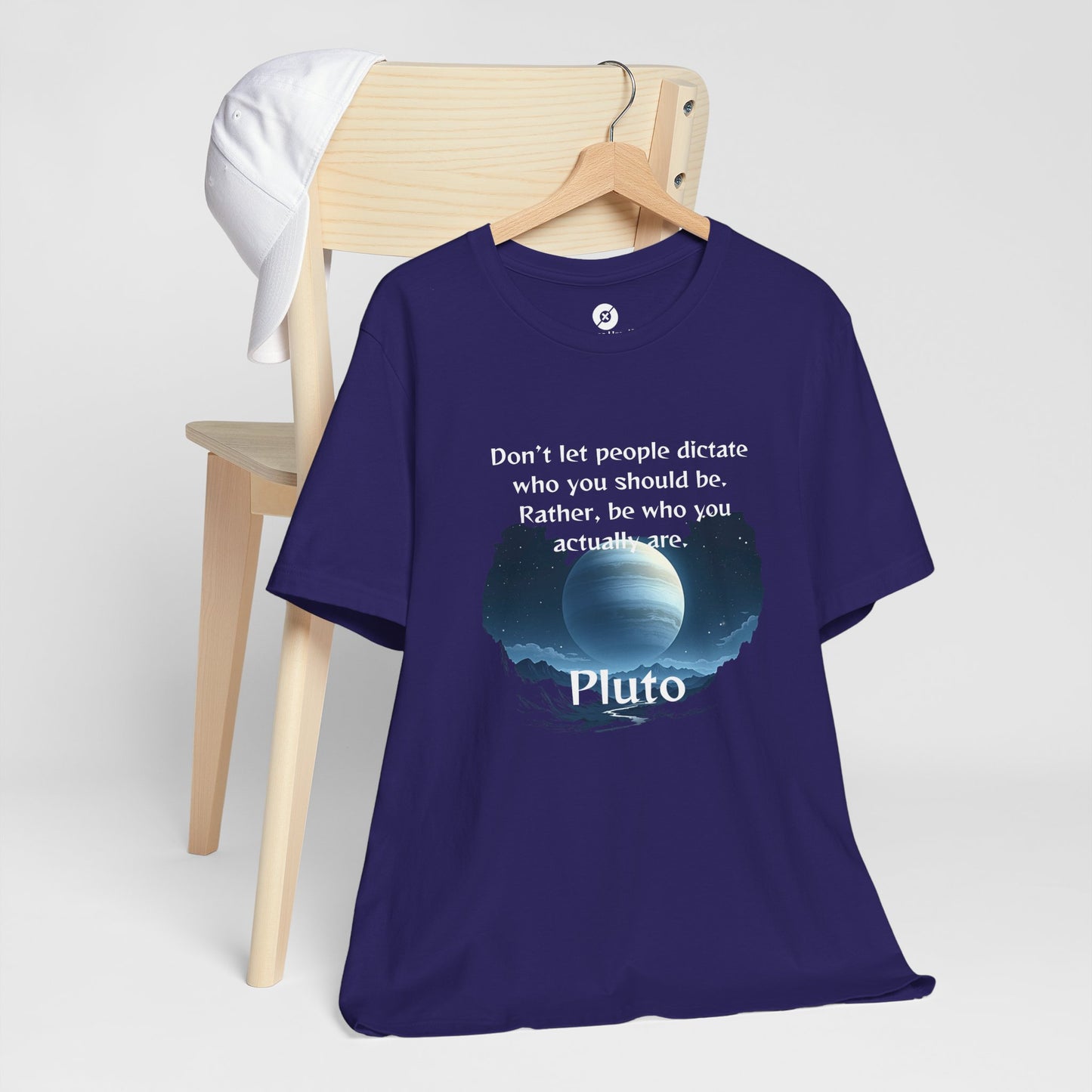 Inspirational Pluto Graphic Tee - Be Who You Are