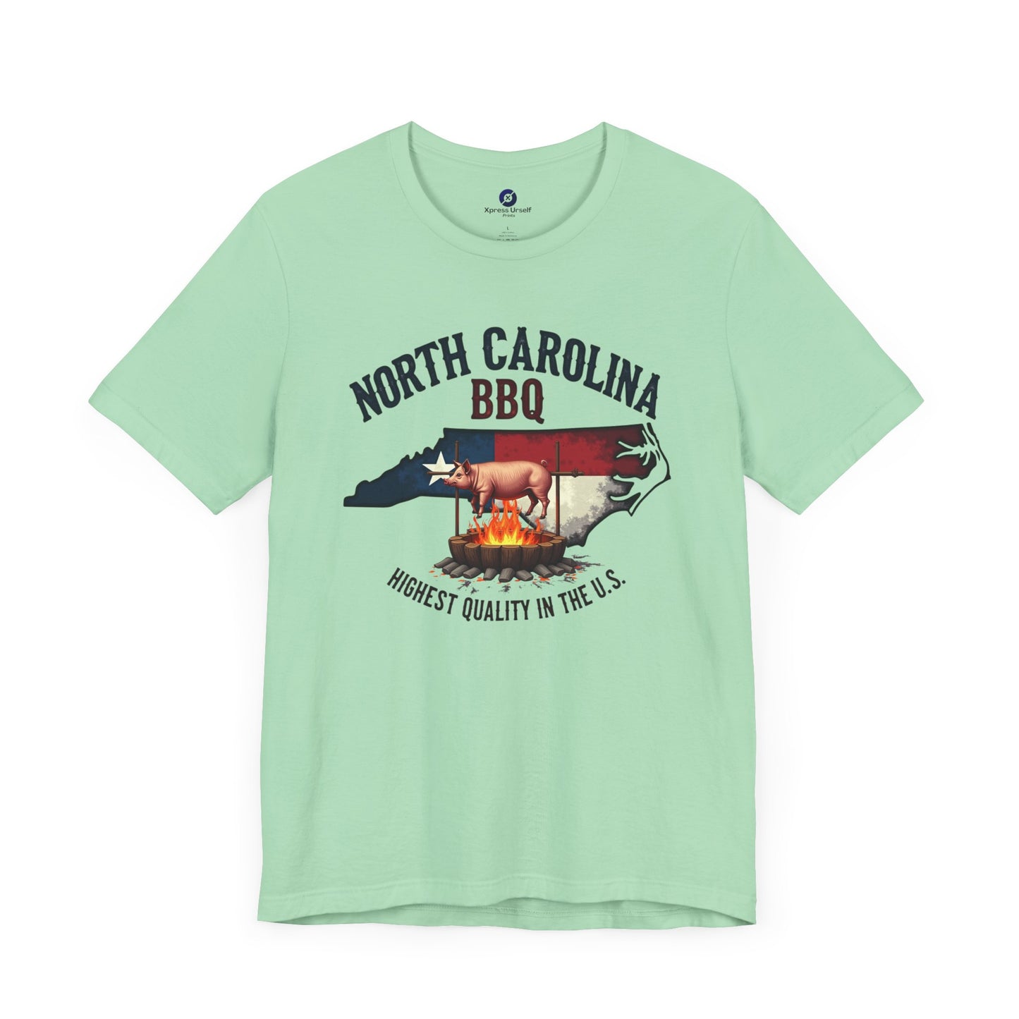 North Carolina BBQ Unisex Short Sleeve Tee - Perfect for BBQ Lovers