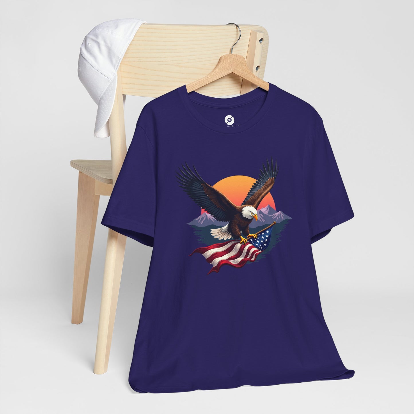 Patriotic Eagle Graphic Tee - Unisex Jersey Short Sleeve T-Shirt