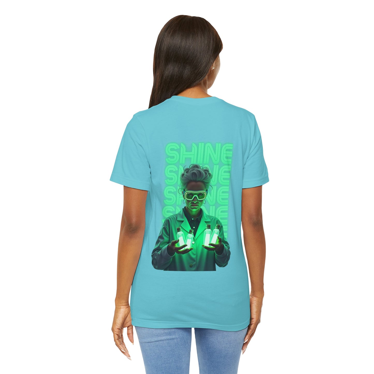 Glow Up the World Unisex Short Sleeve Tee - Bright Orange Inspirational Shirt