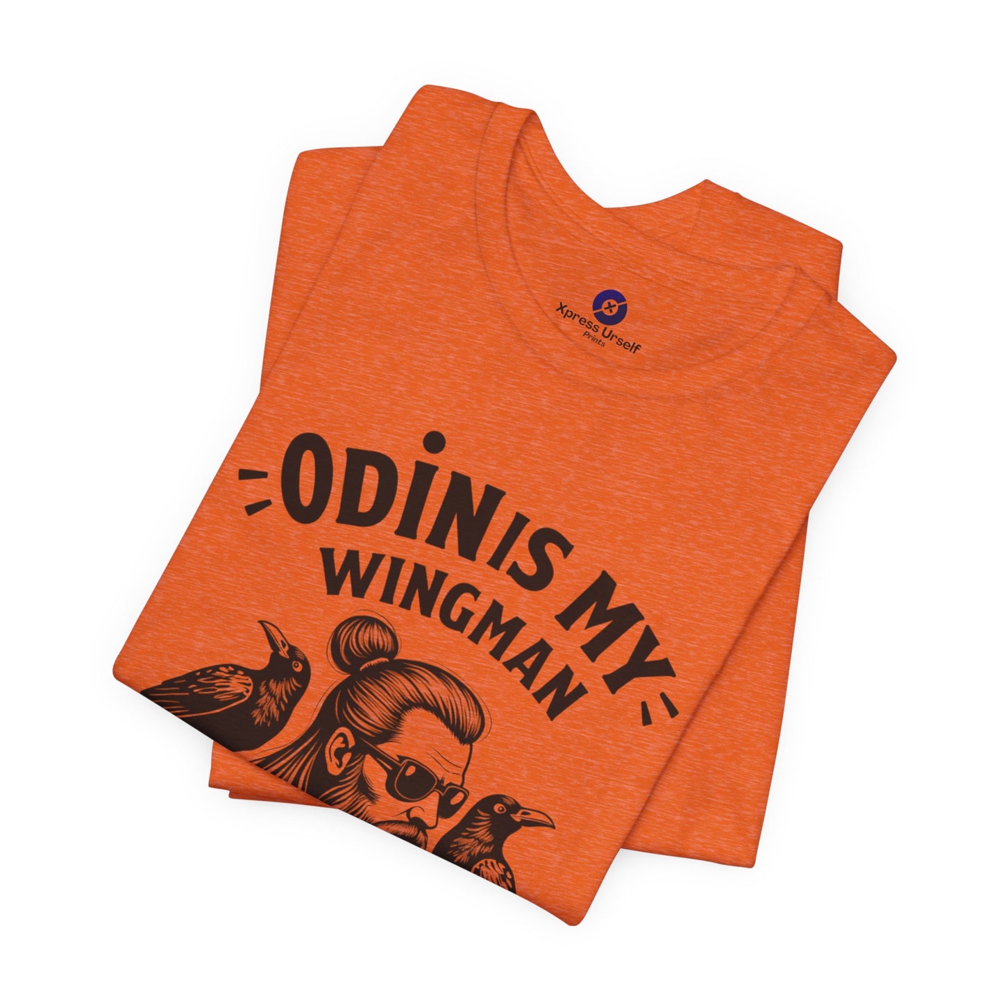 Odin's My Wingman Graphic Tee - Unisex Jersey Short Sleeve Shirt for Mythology Lovers