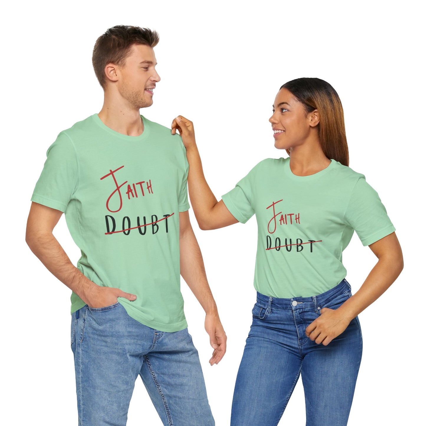 Faith Over Doubt Unisex Jersey Tee