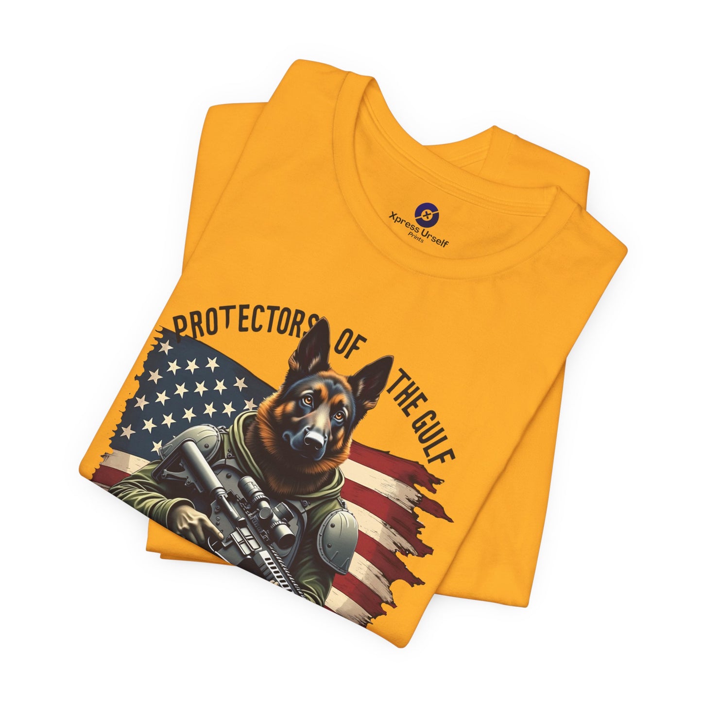 Patriotic Graphic Tee - Protectors of the Gulf