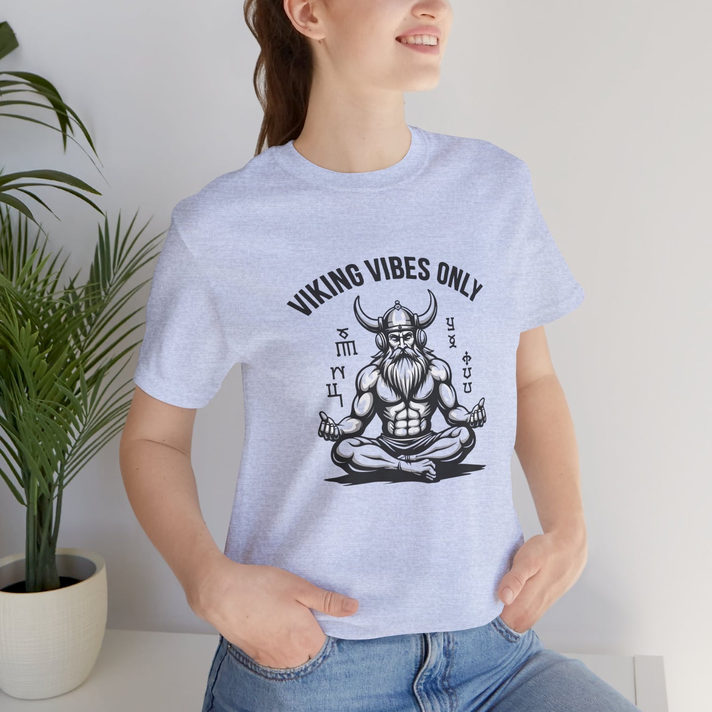 Viking Vibes Only Unisex Tee - Casual Graphic T-Shirt for Norse Mythology Fans