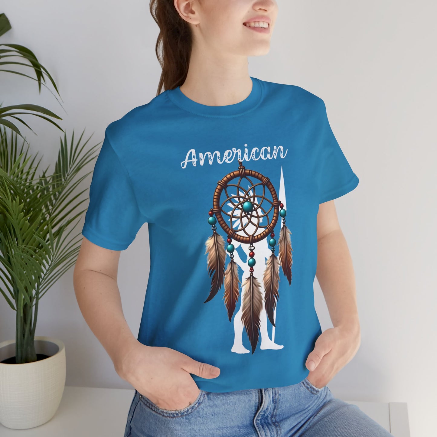 American Dream Catcher Unisex Tee - Bohemian Style Short Sleeve Shirt