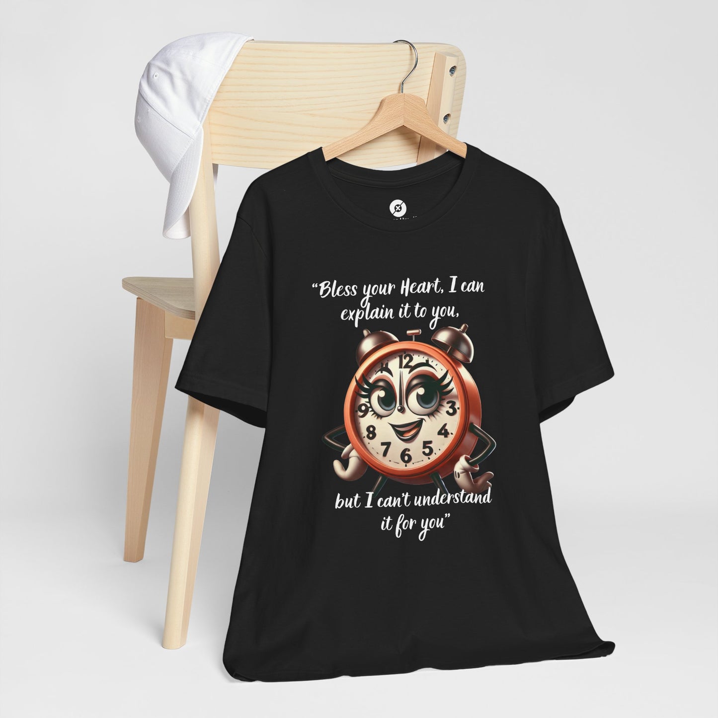 Quirky Clock Graphic Tee - "Bless Your Heart" Quote