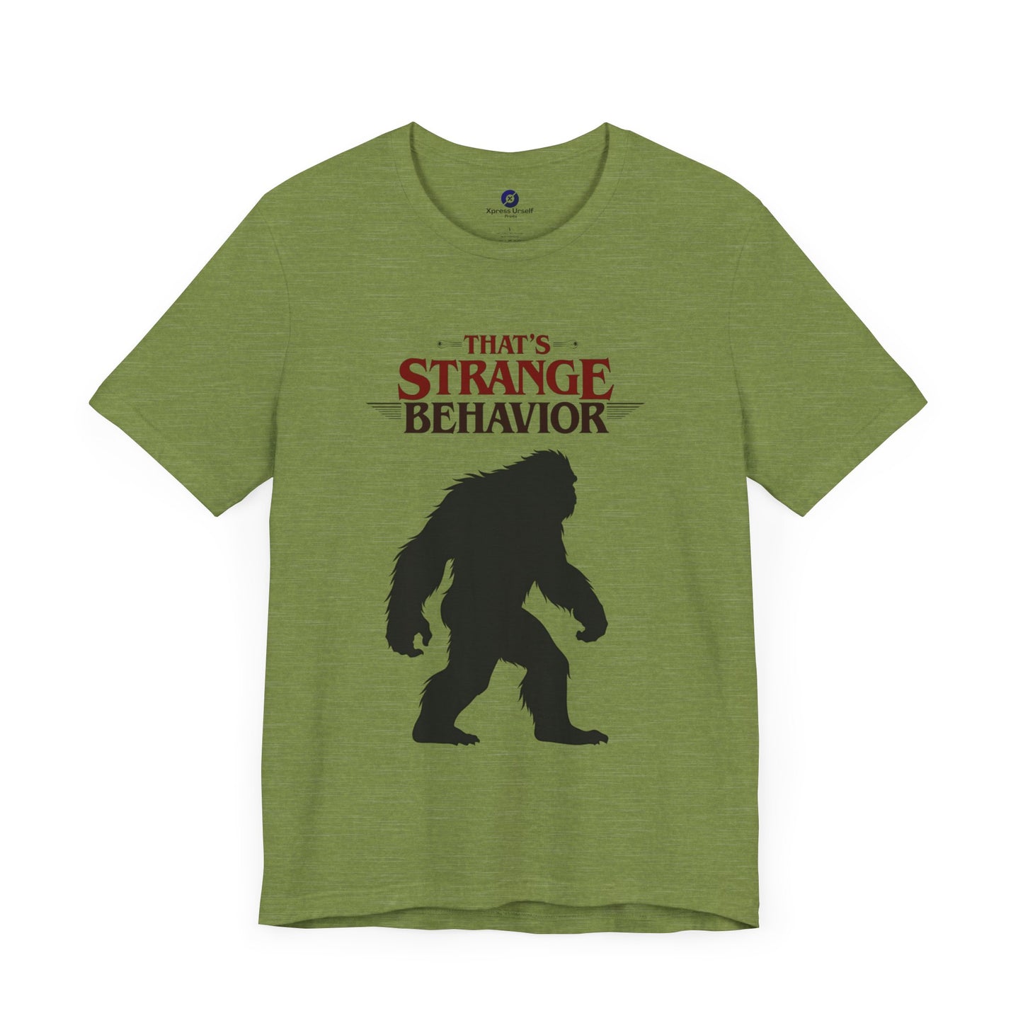 Funny Bigfoot Graphic Tee - That's Strange Behavior Shirt